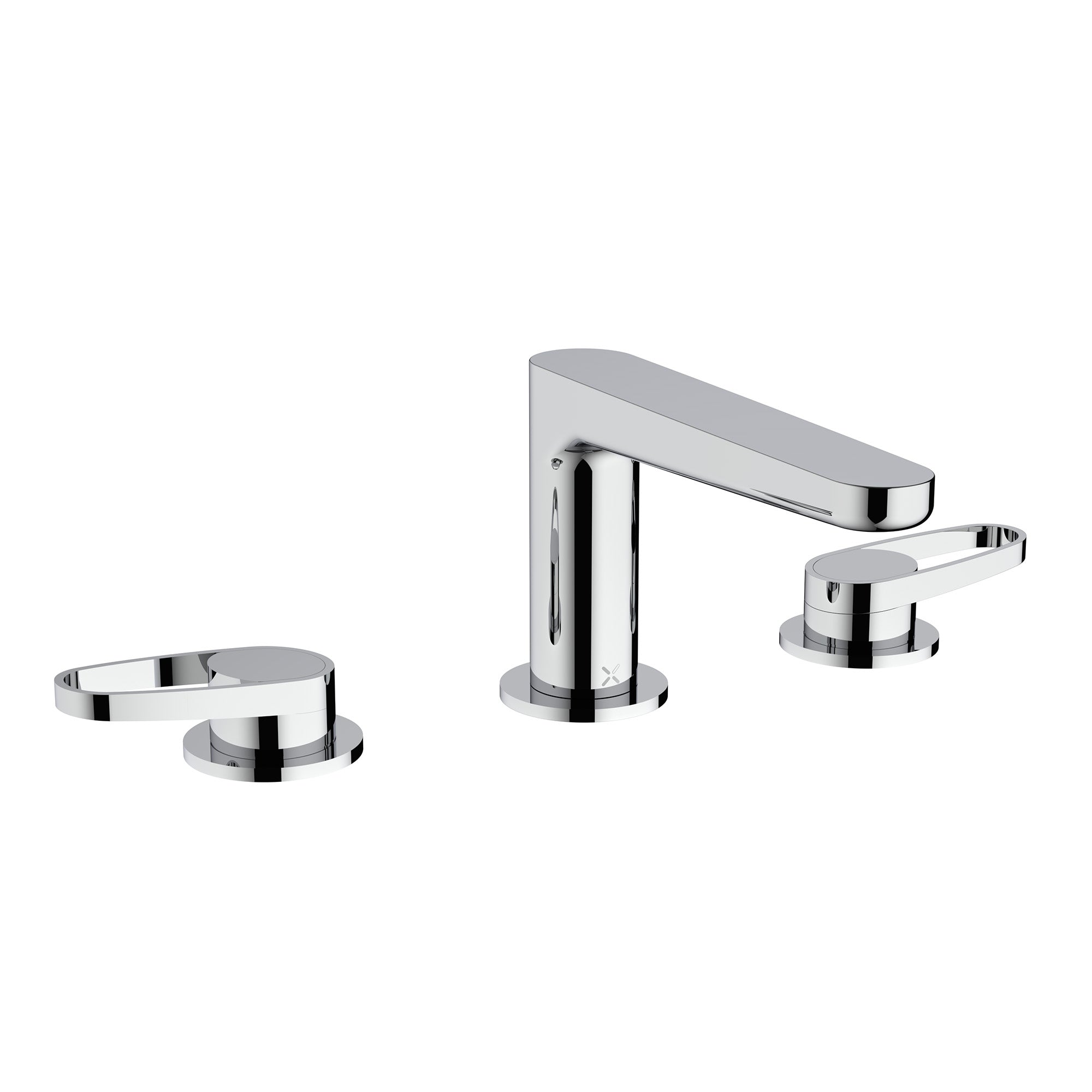 crosswater lazo 3 hole deck mounted basin mixer tap chrome