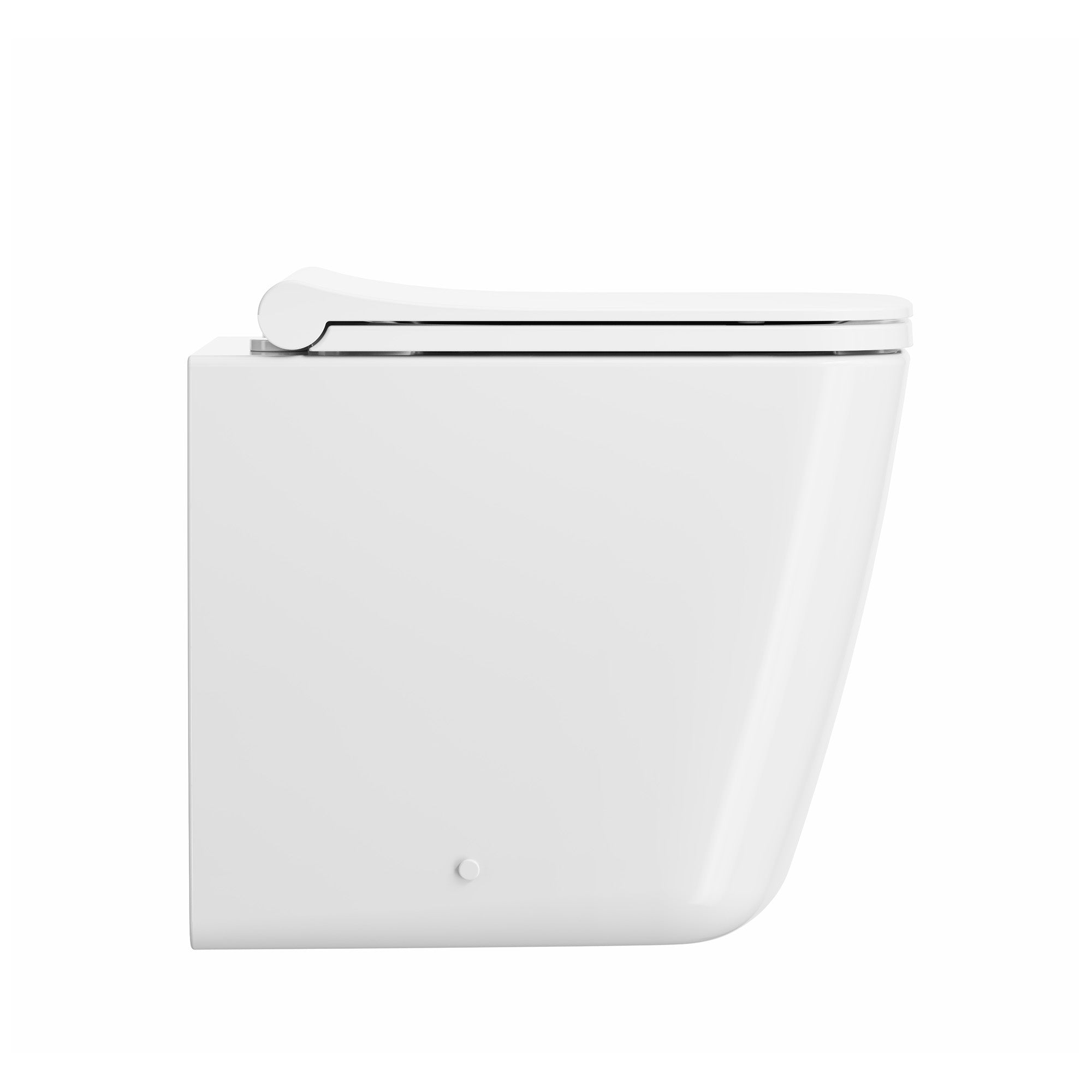 crosswater libra back to wall wc pan and square slim seat gloss white