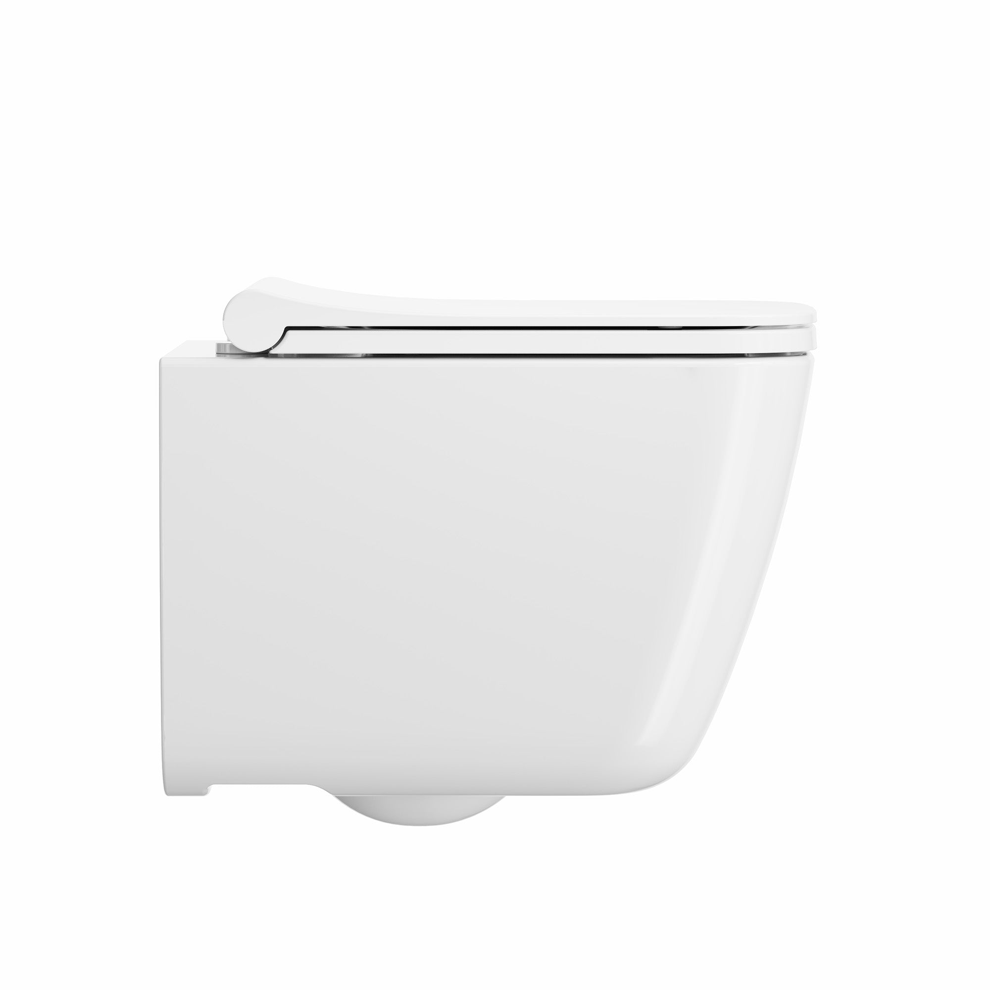 crosswater libra wall hung wc pan and square slim seat gloss white