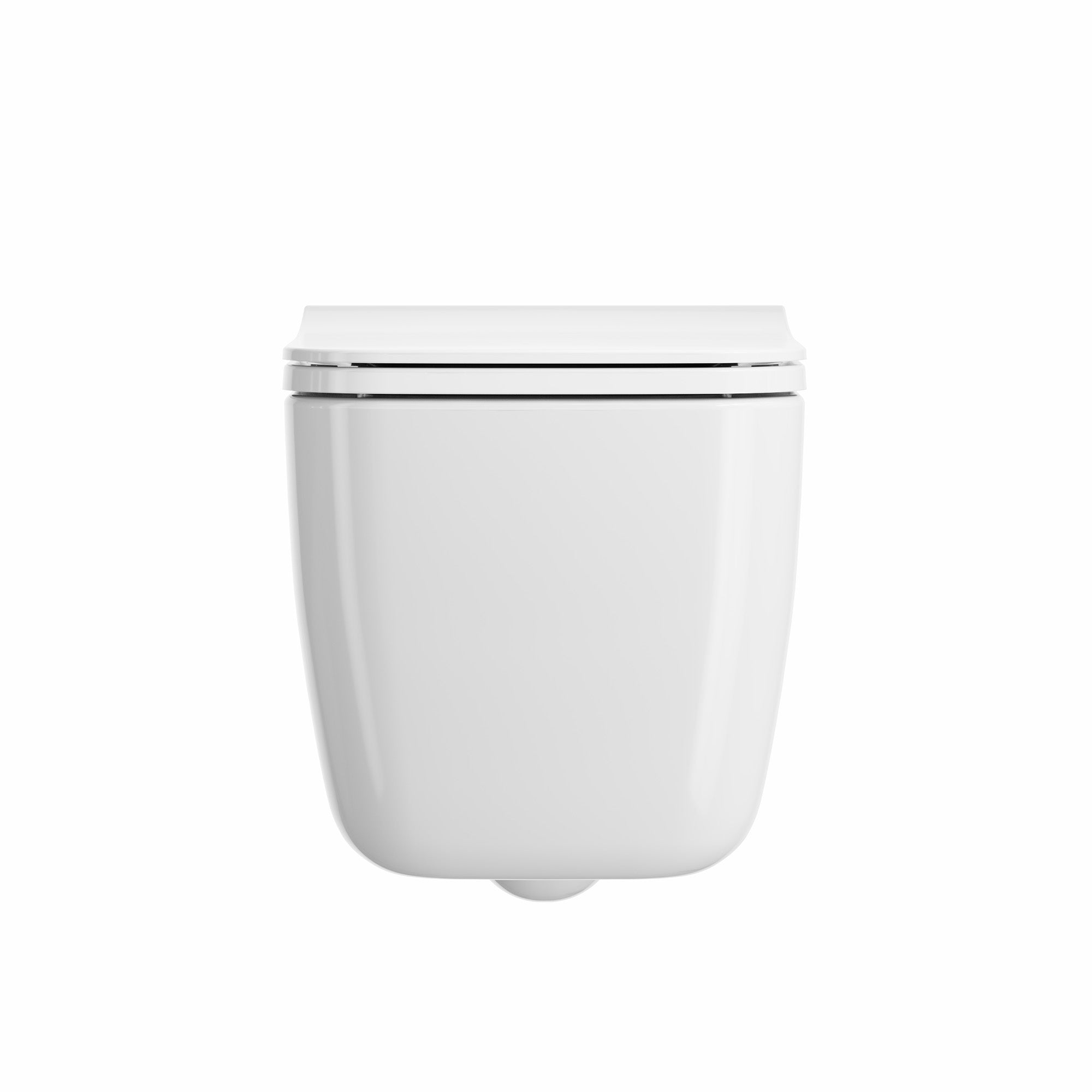 crosswater libra wall hung wc pan and square slim seat gloss white