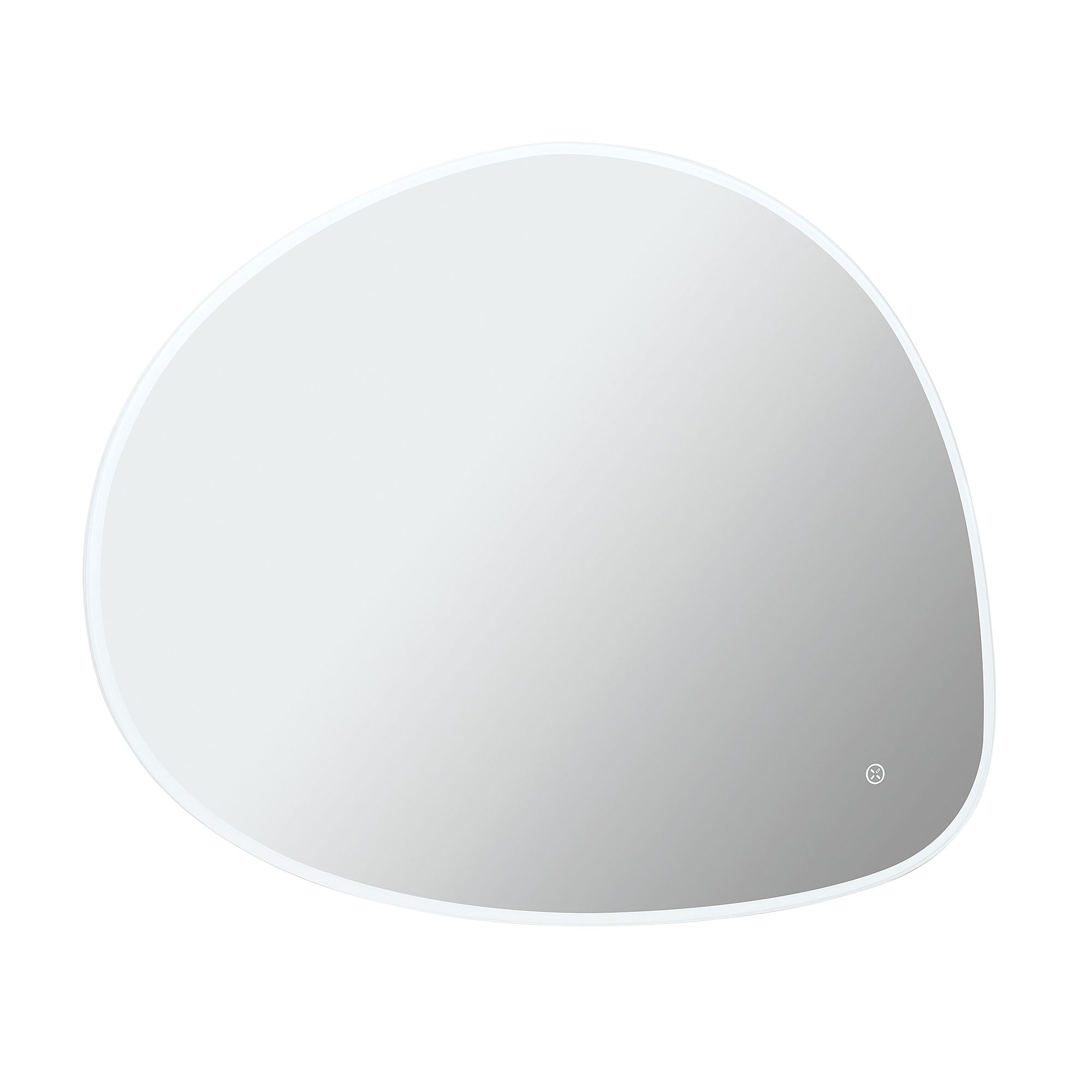 crosswater mada led bathroom mirror 600x800mm landscape