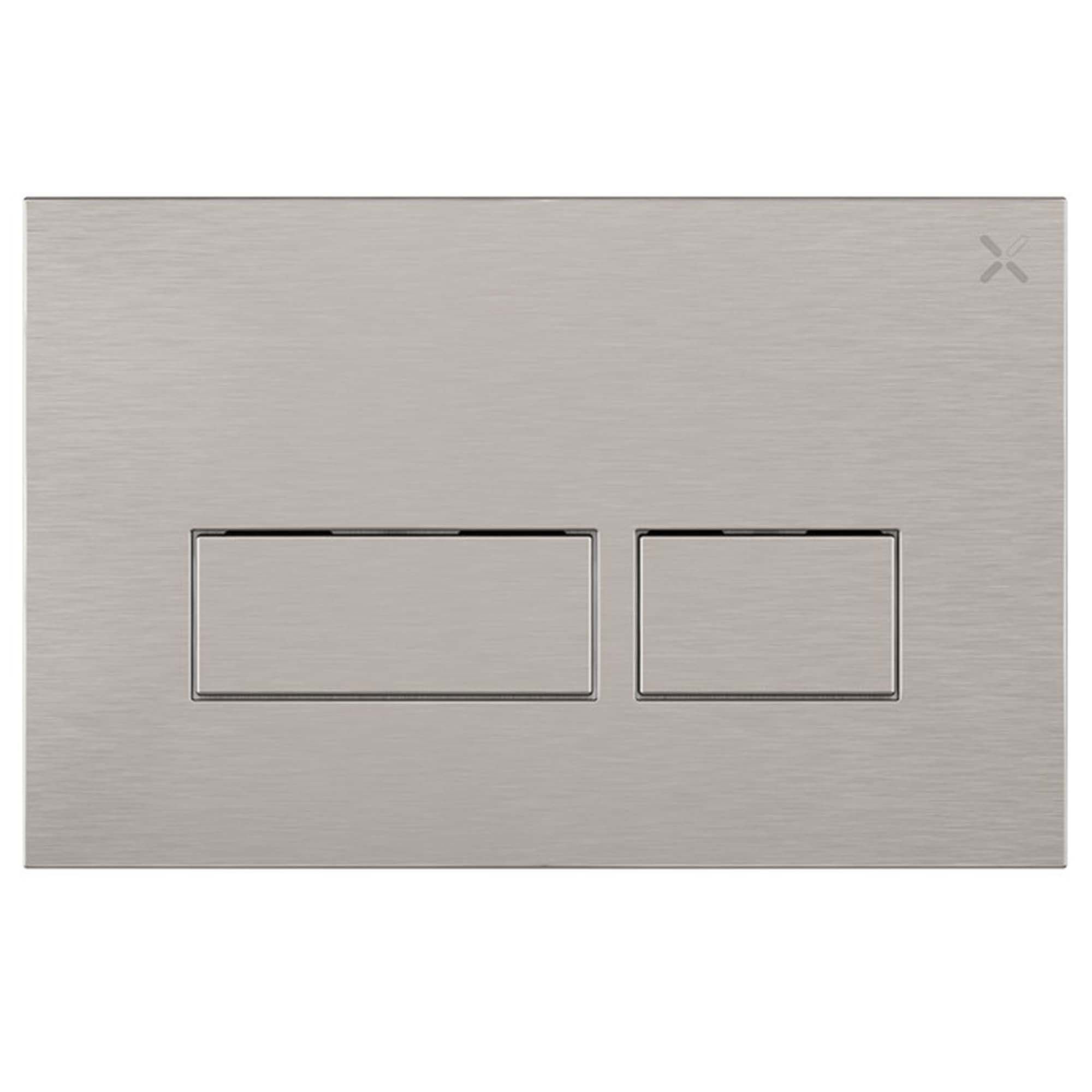 crosswater mpro 304 brushed stainless steel dual flush plate