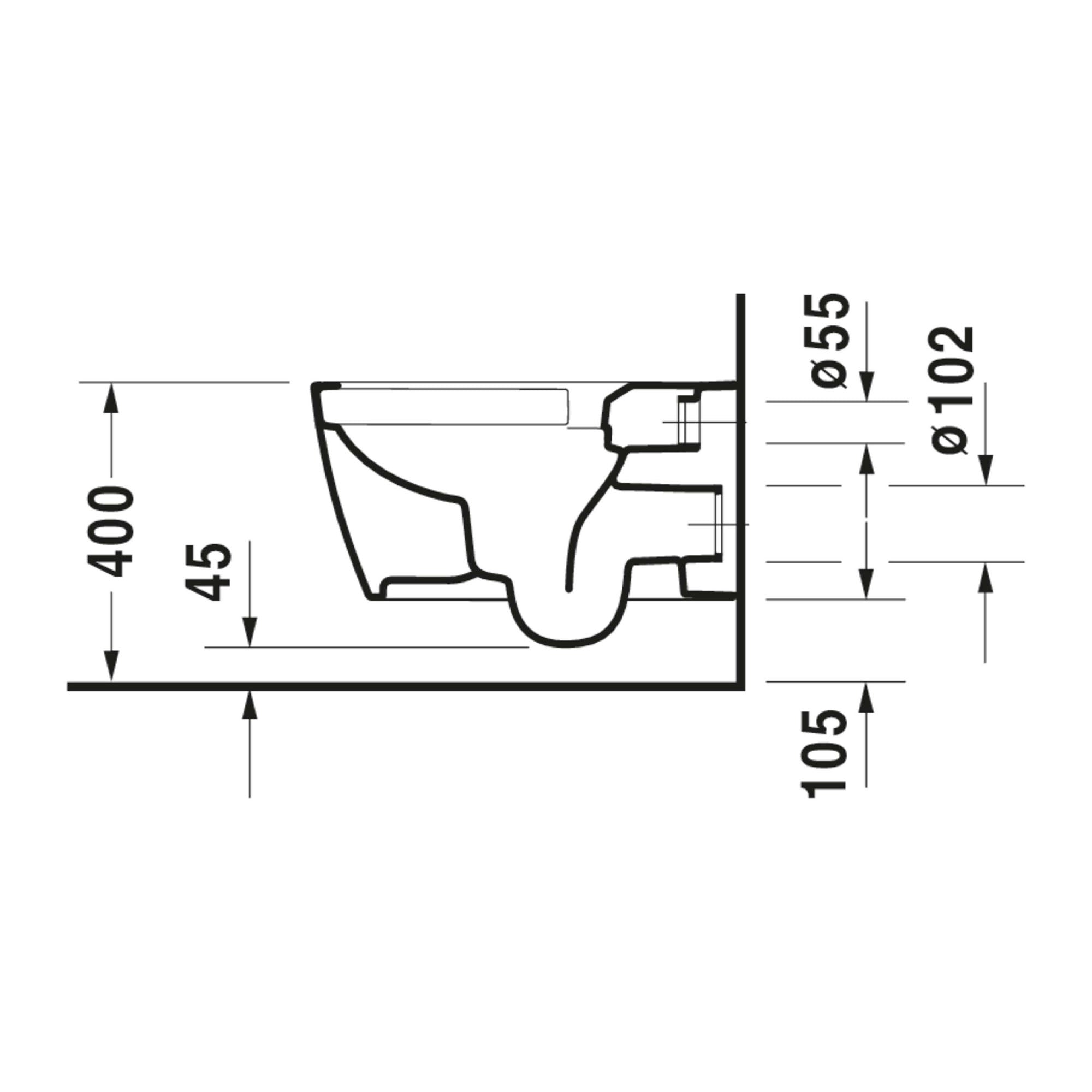 duravit me by starck wc rimless wall hung wc with soft close seat