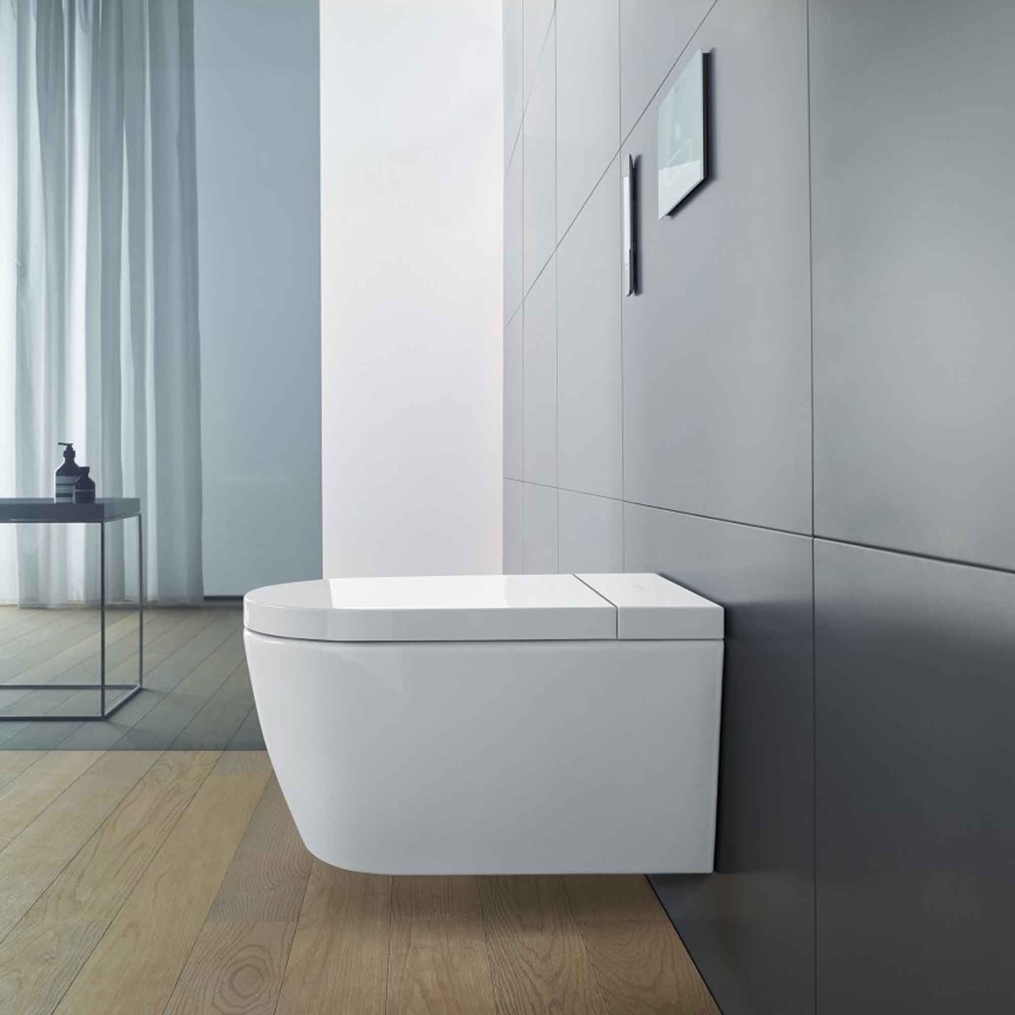 Duravit Sensowash D-Neo Rimless Wall Mounted Shower WC With Soft Close Toilet Seat