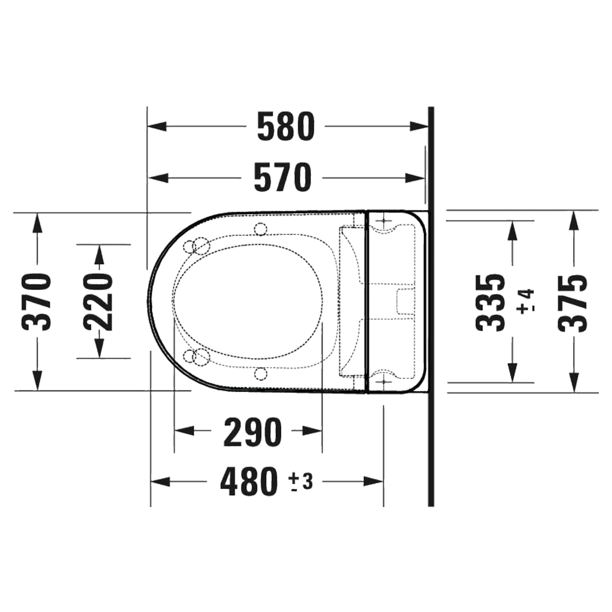 Duravit Sensowash D-Neo Rimless Wall Mounted Shower WC With Soft Close Toilet Seat