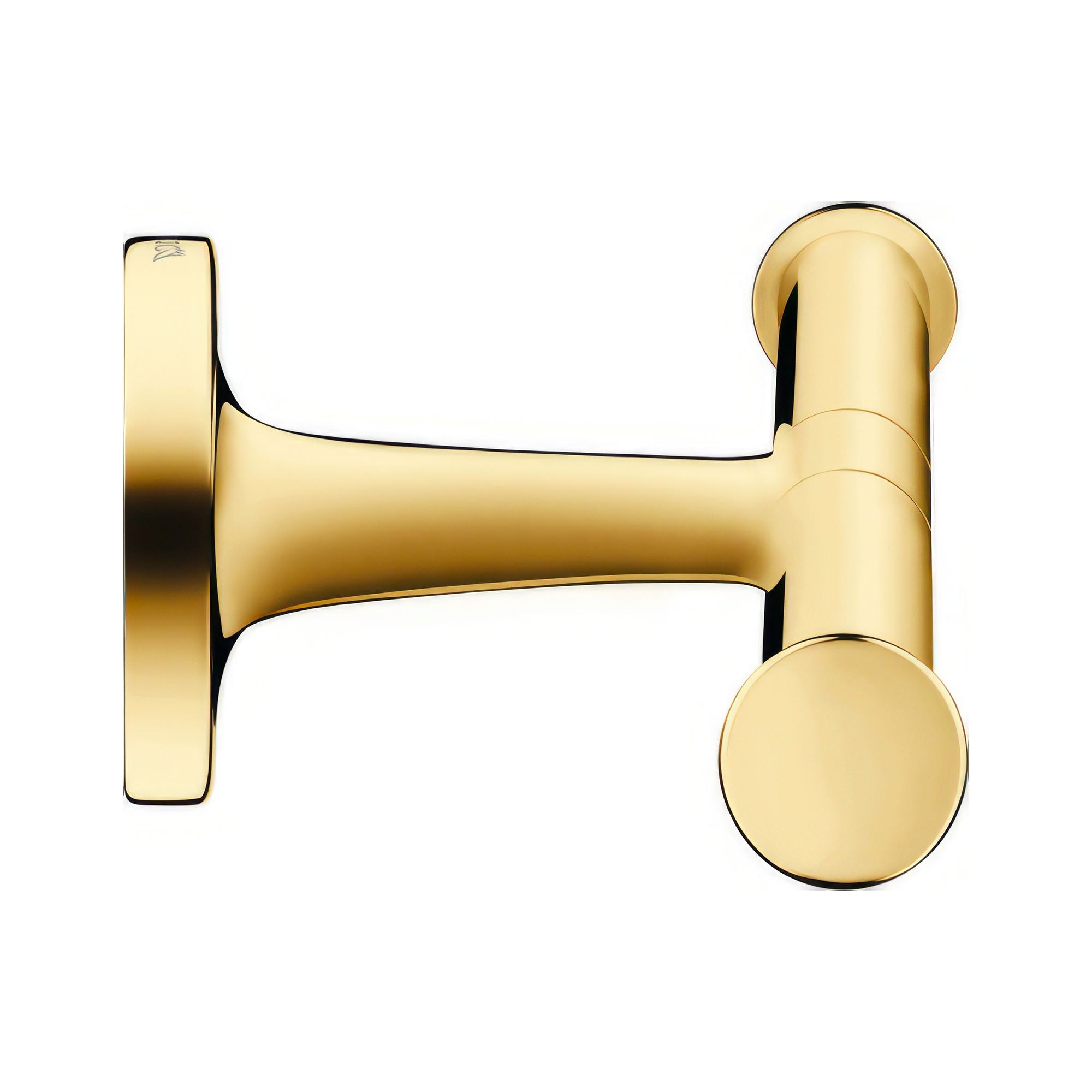 duravit starck-t double toilet roll holder polished gold