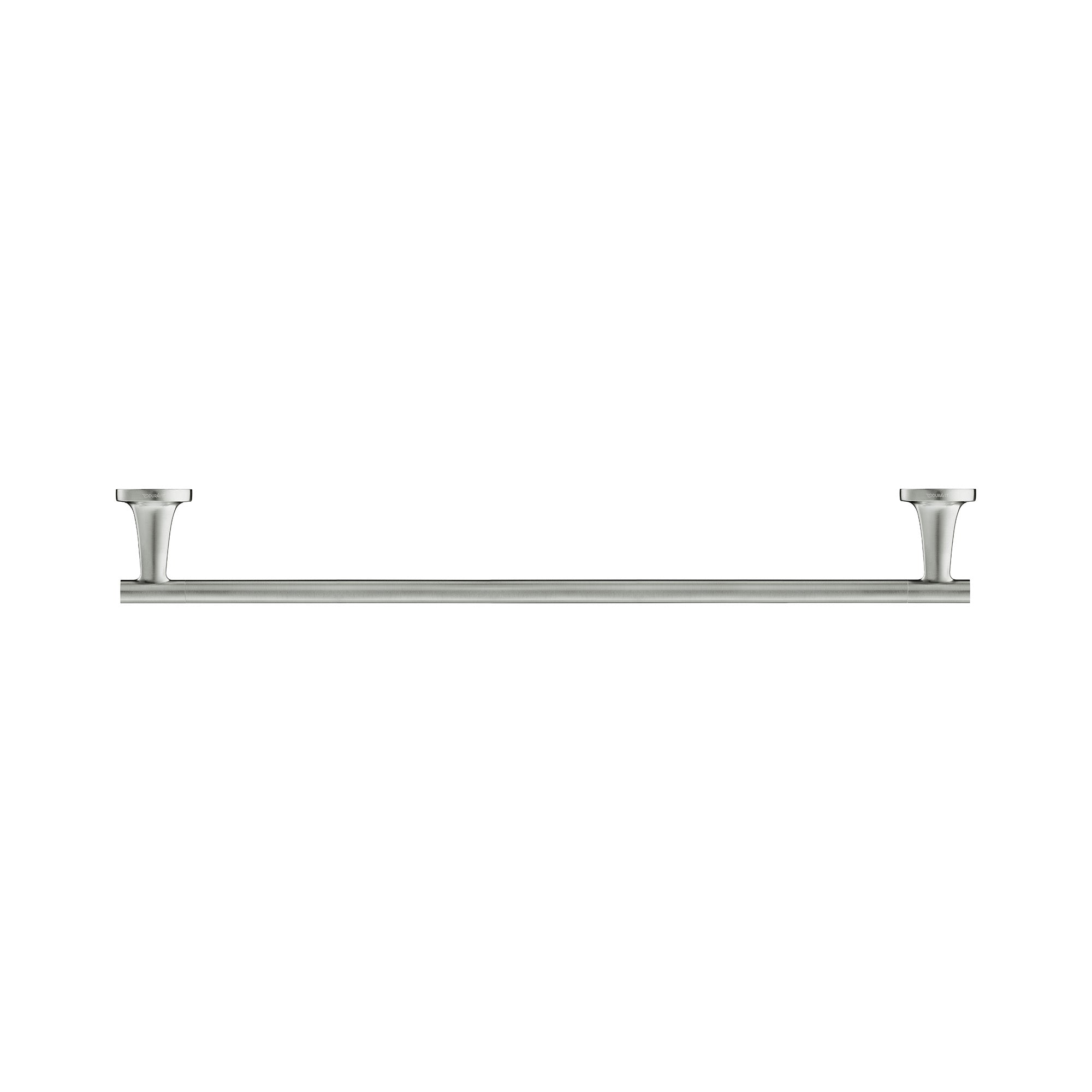 duravit starck t single towel rail 600mm brushed stainless steel