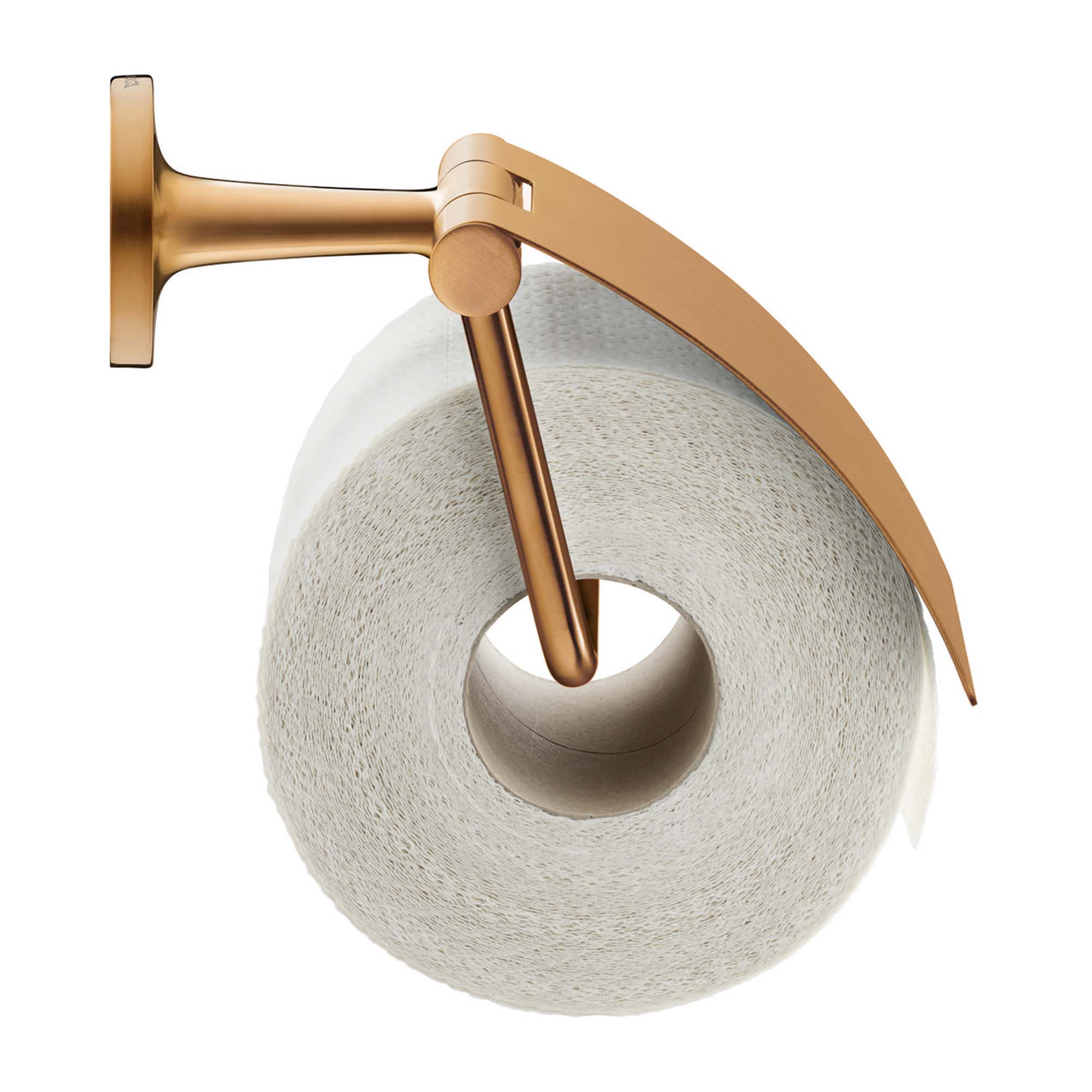 duravit starck-t toilet roll holder with cover brushed bronze