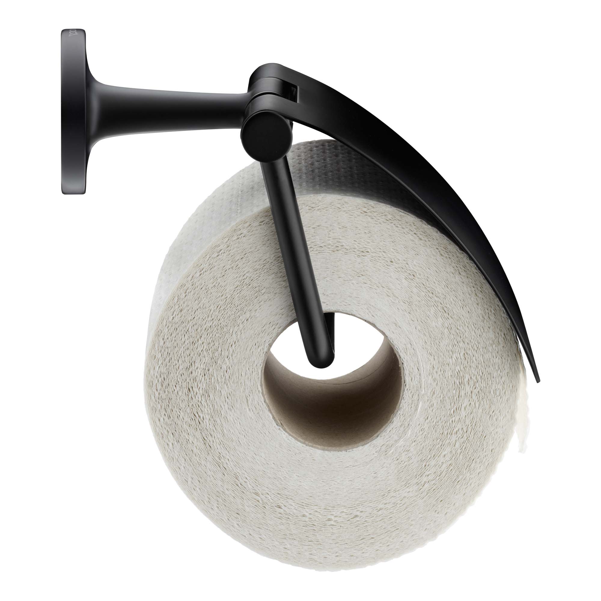 duravit starck-t toilet roll holder with cover matt black