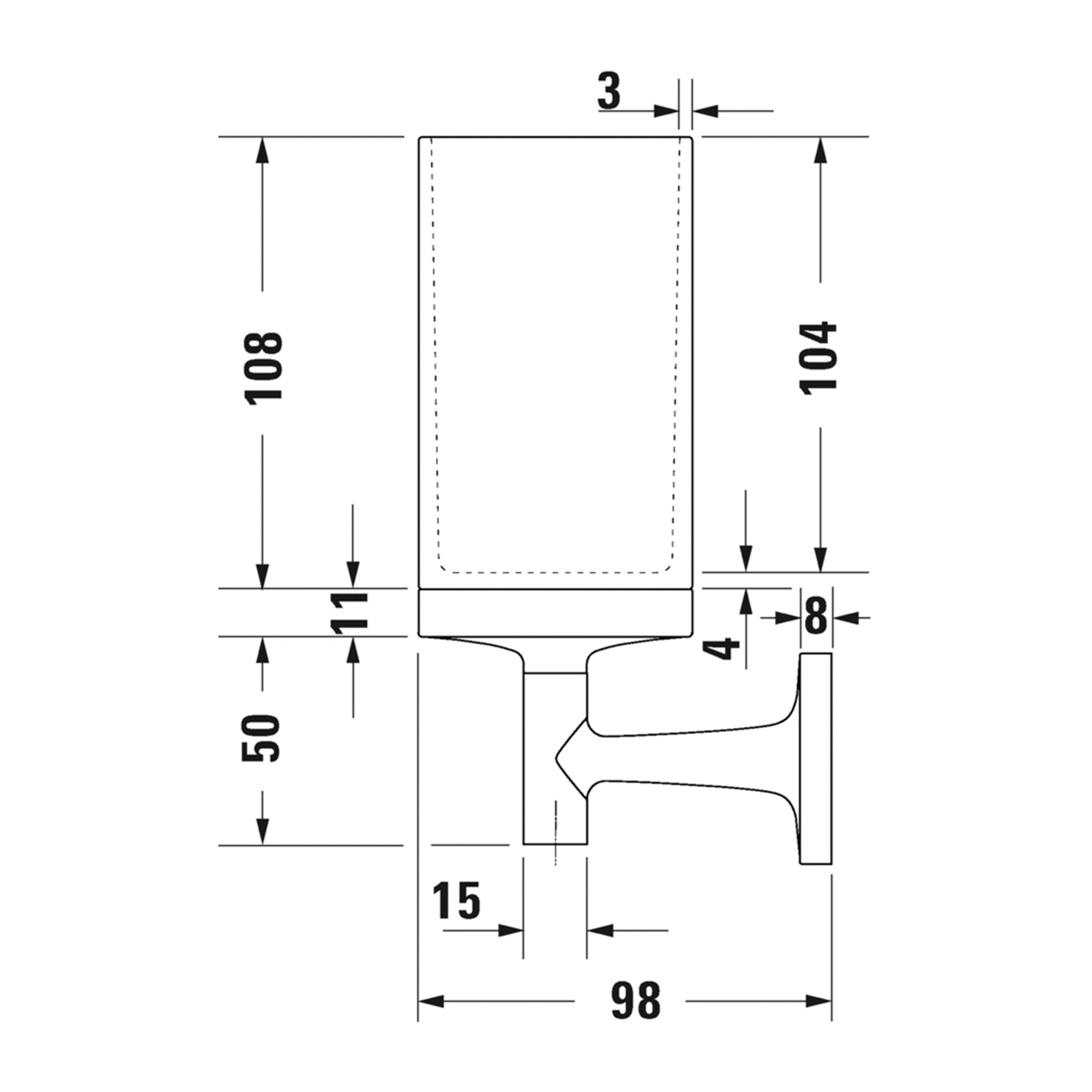 duravit starck t tumbler holder