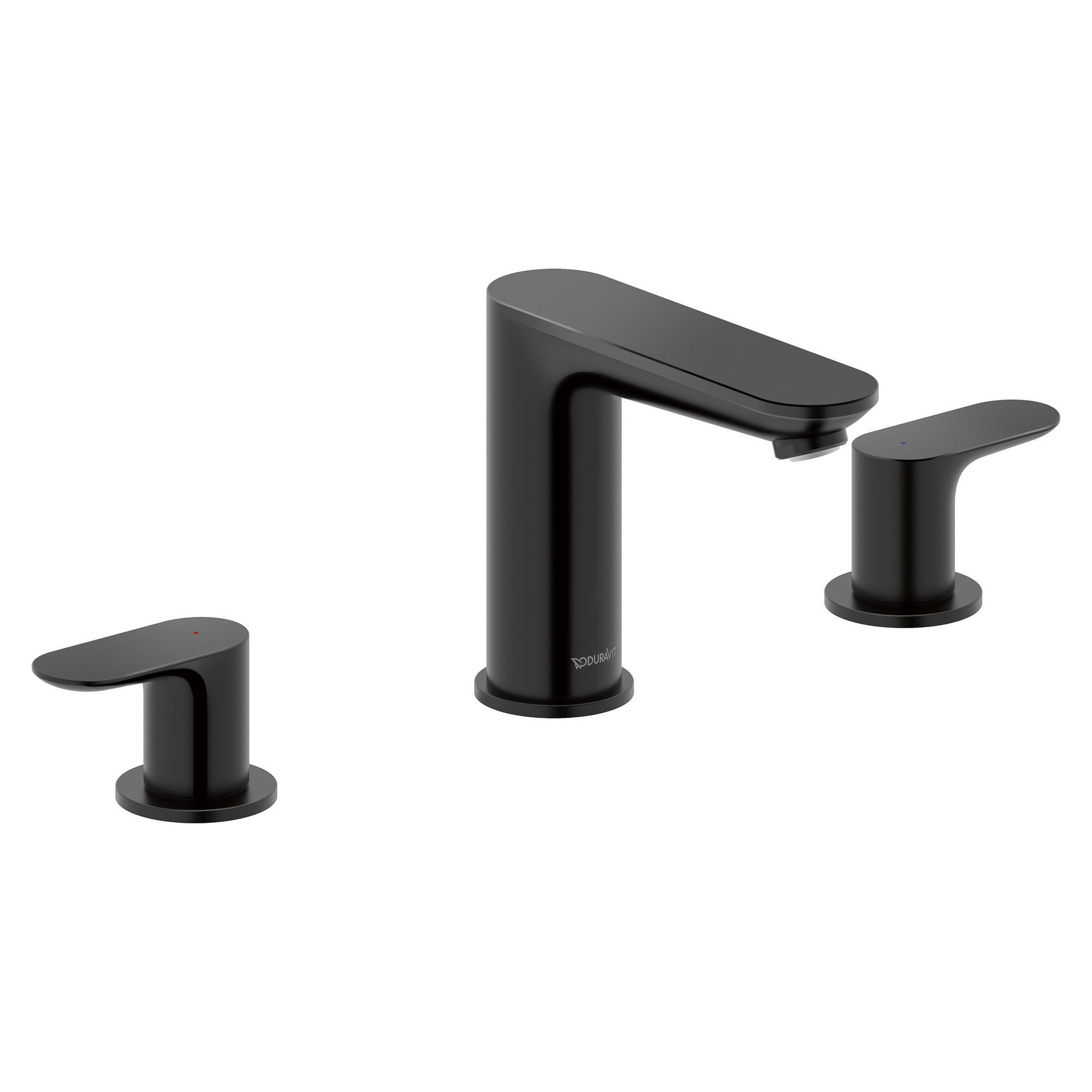 duravit wave 3 hole deck mounted basin mixer matt black