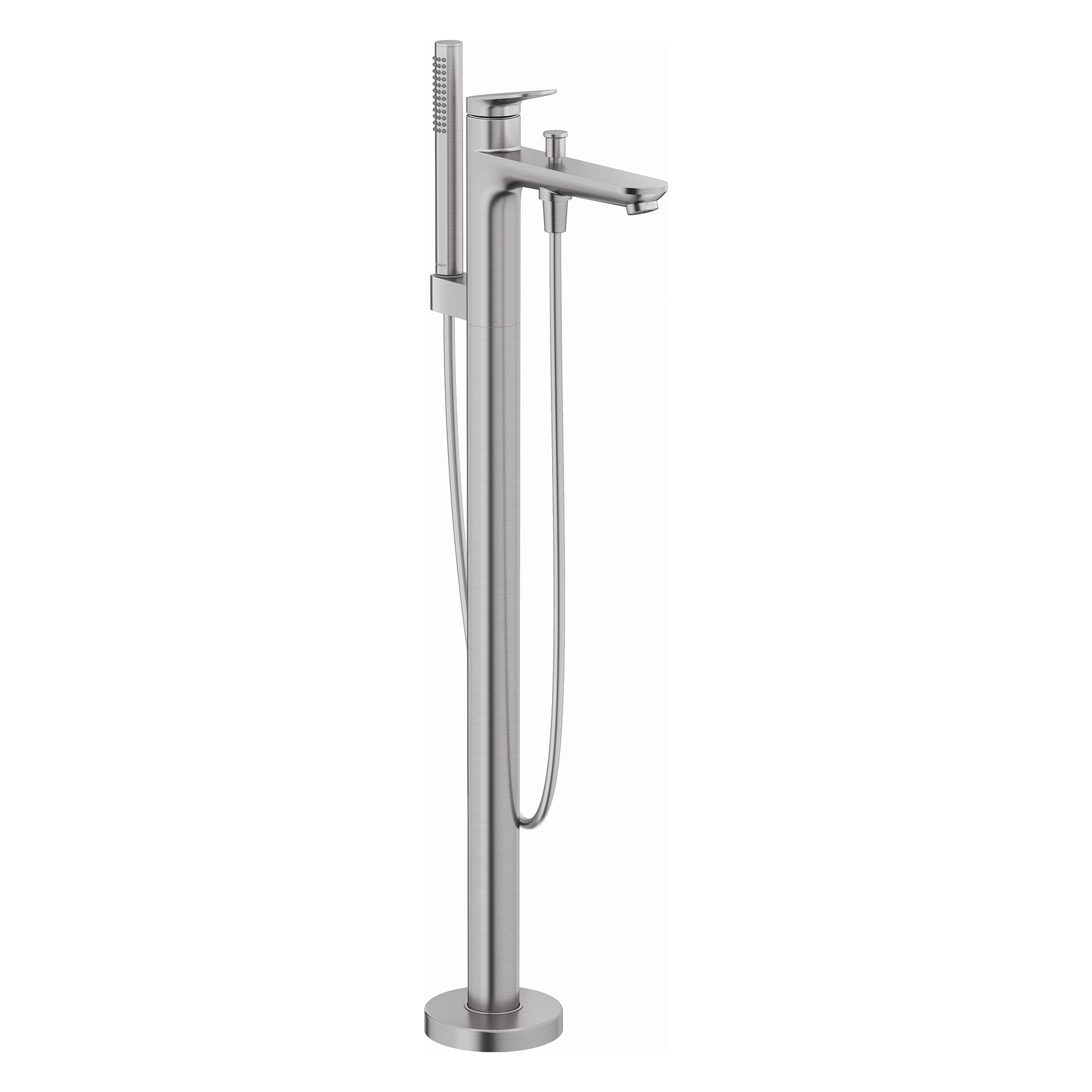 duravit wave freestanding bath shower mixer brushed stainless steel