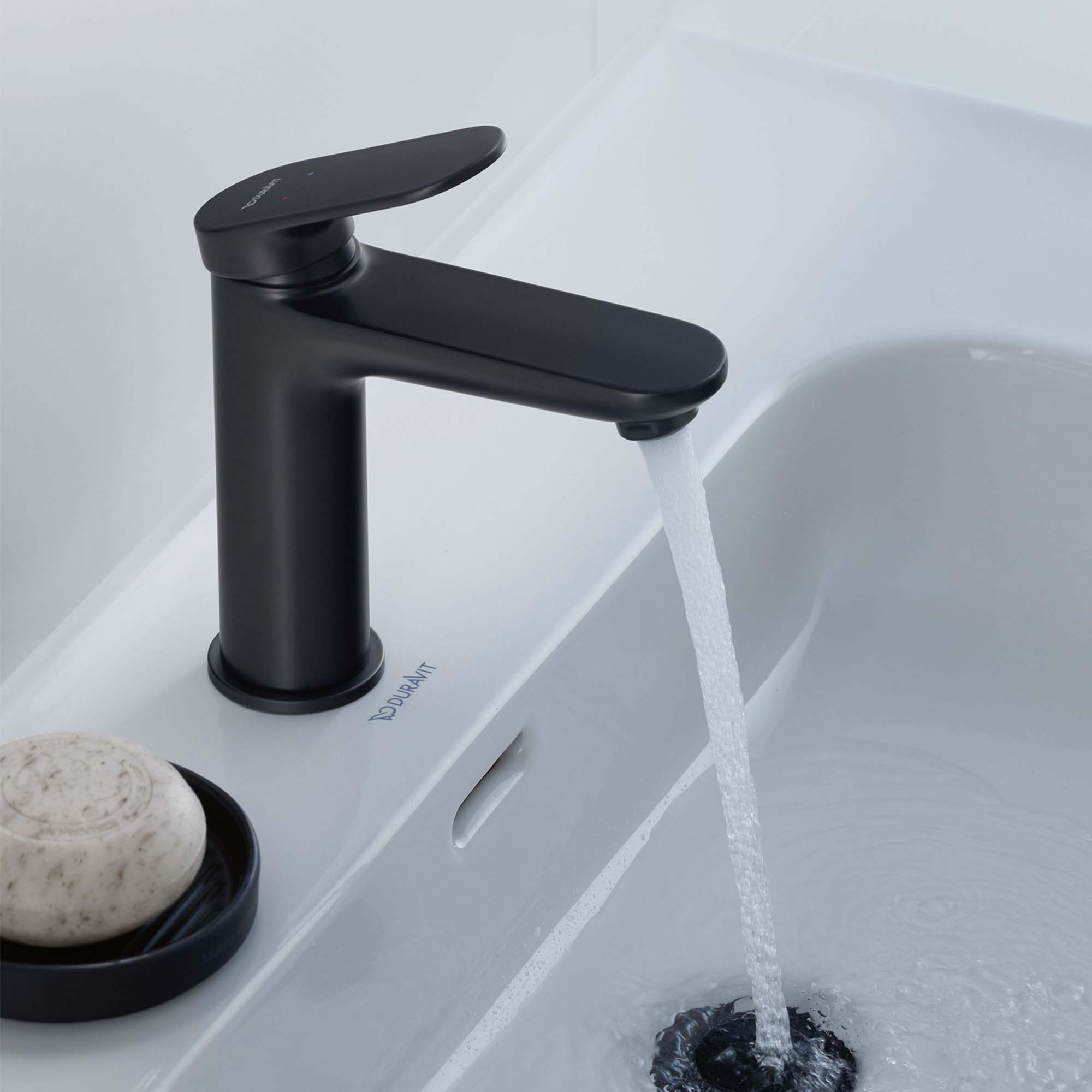 duravit wave single lever basin mixer matt black