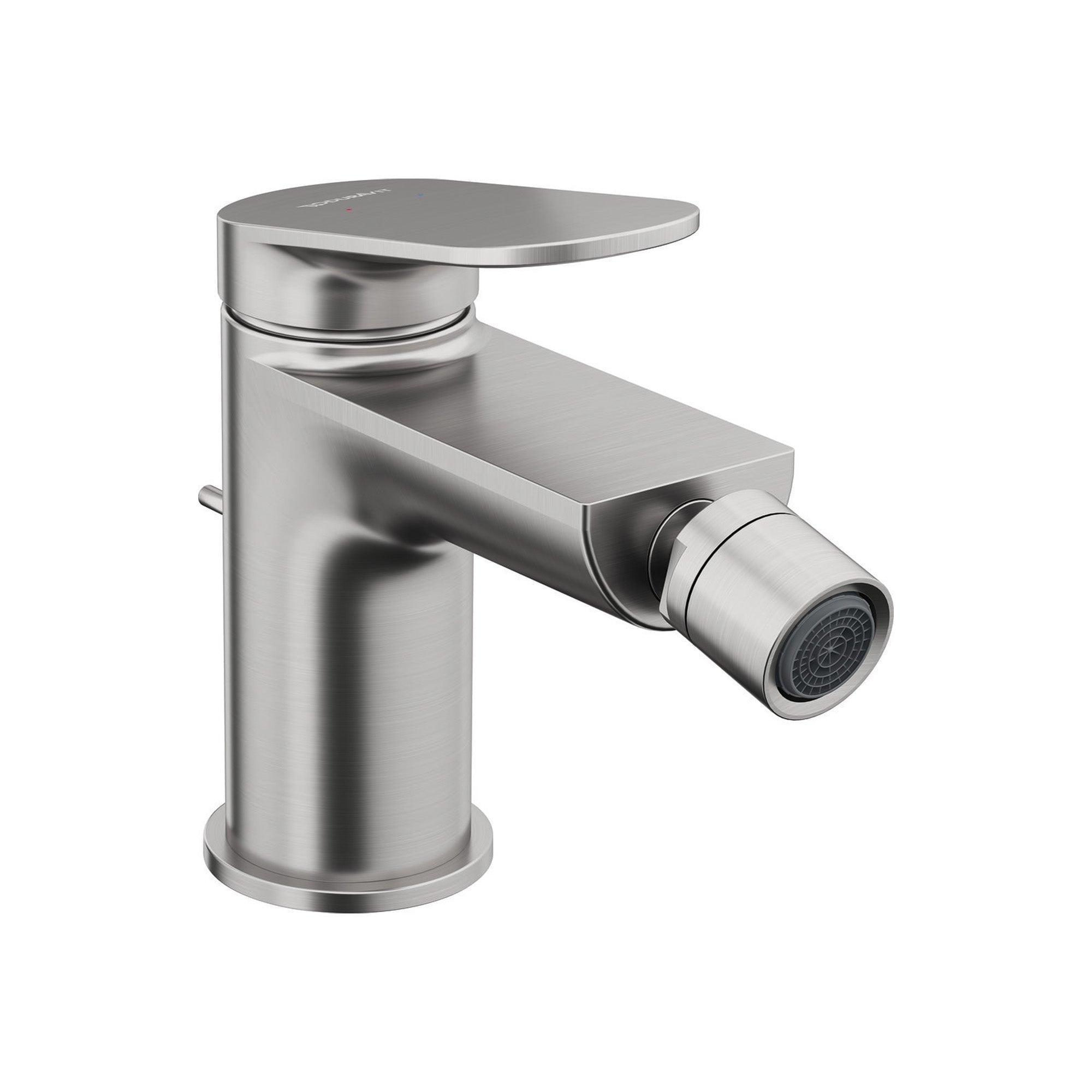 duravit wave single lever bidet mixer brushed stainless steel