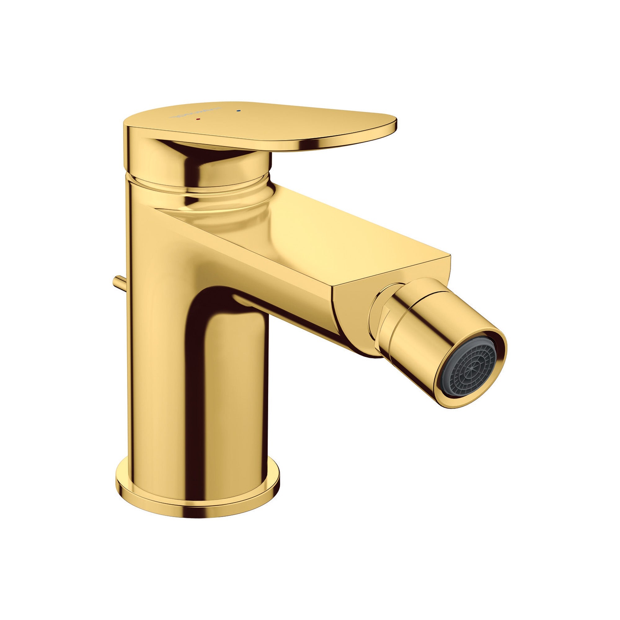 duravit wave single lever bidet mixer polished gold