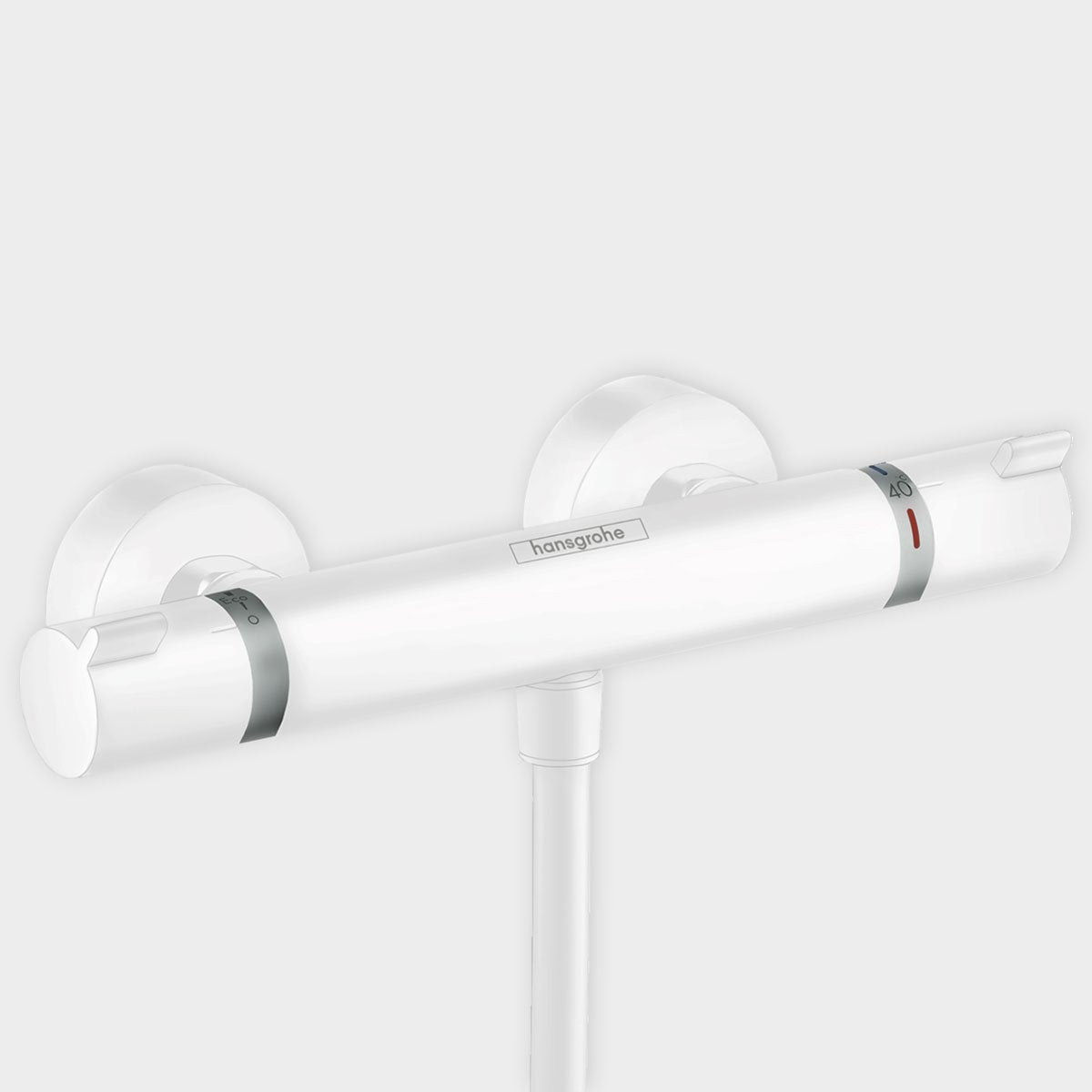 Hansgrohe Ecostat Exposed Thermostatic Valve Bar white