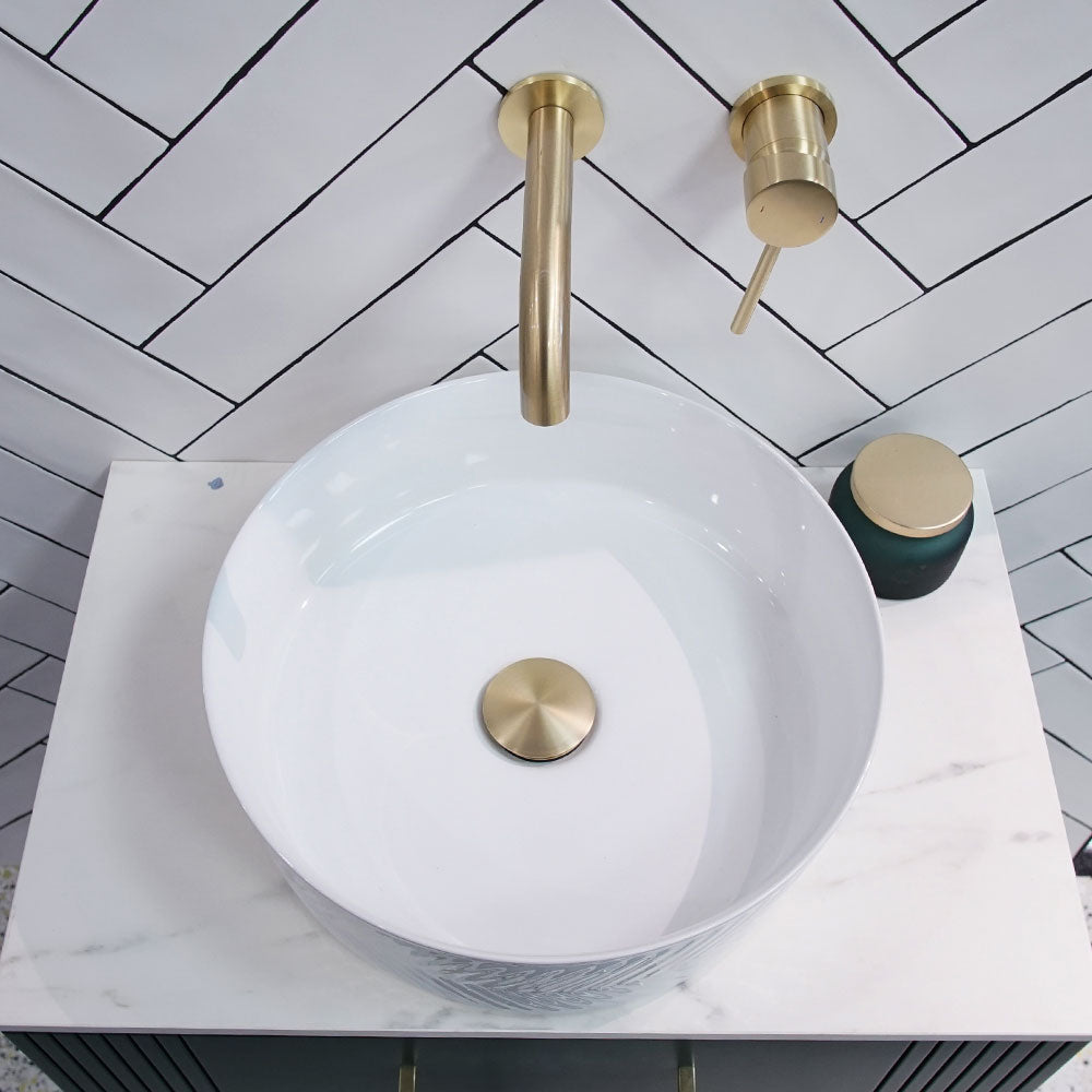 Granlusso Chevron Countertop Basin Round