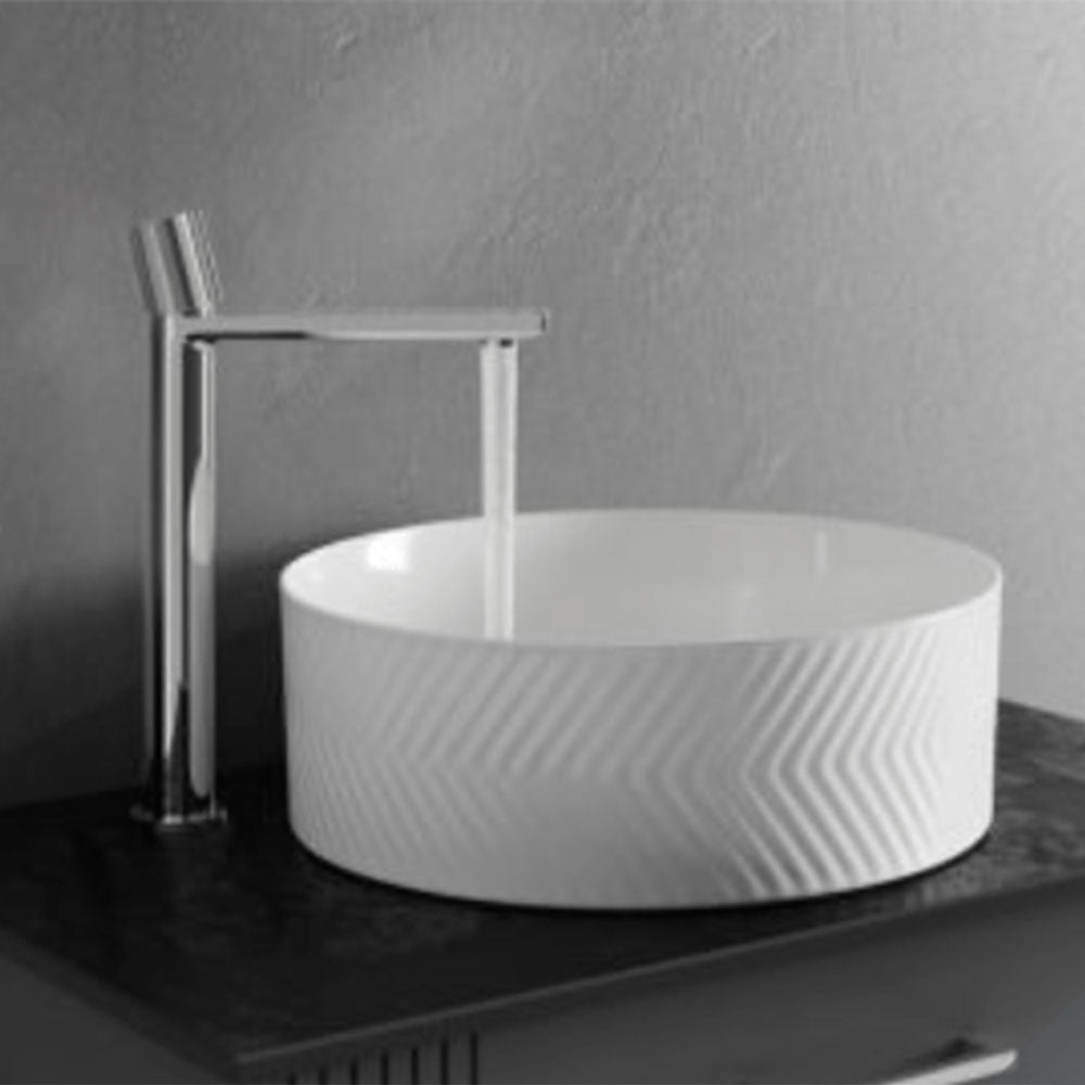 Granlusso Chevron Countertop Basin Round