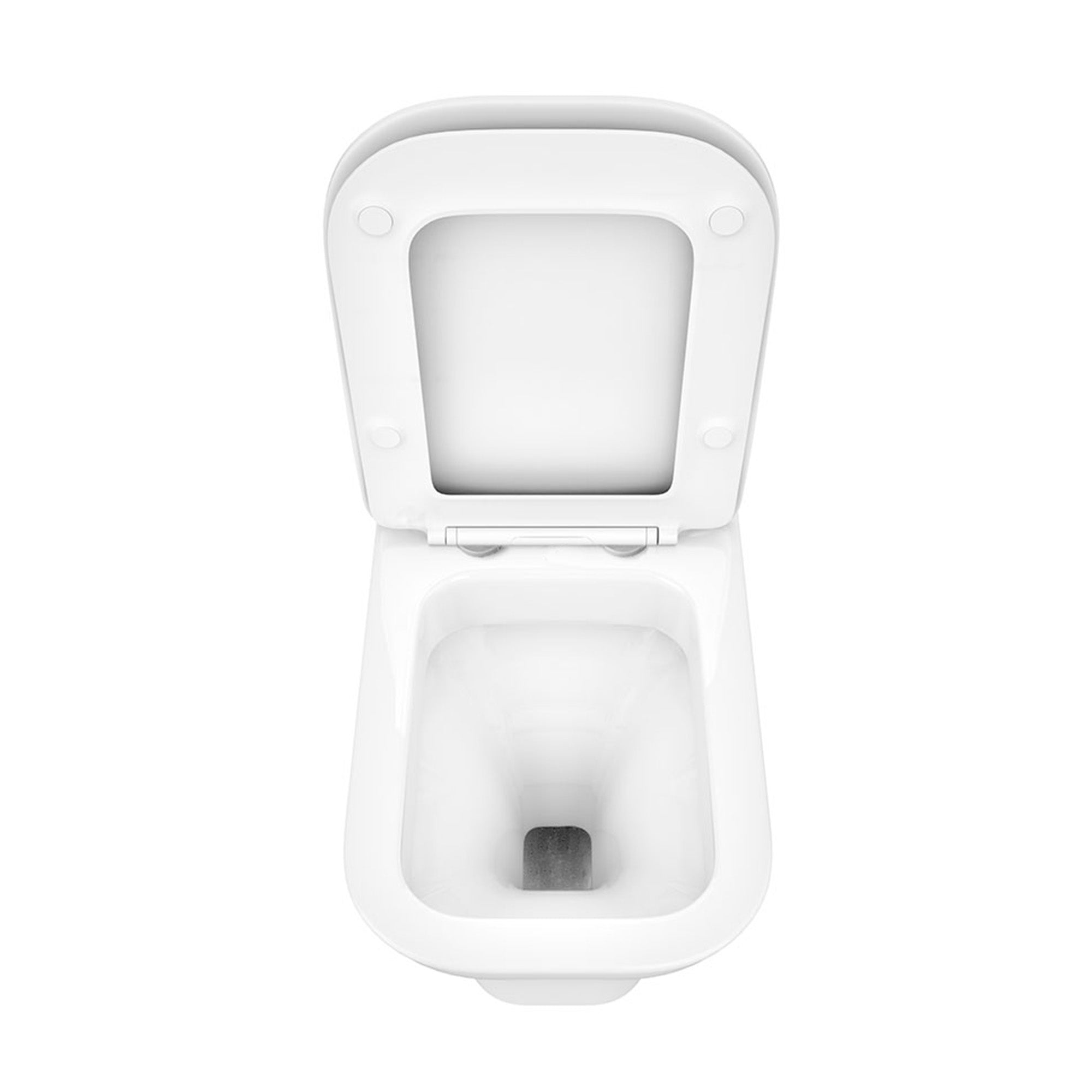 elliot back to wall toilet pan and square soft close seat white