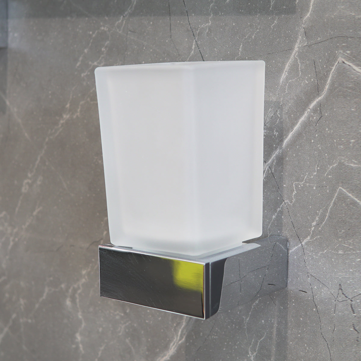 Enzo Frosted Glass Tumbler Holder