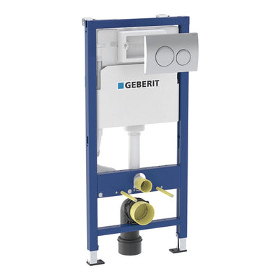 Geberit Duofix Frame For Wall-Hung WC With Concealed Cistern and Chrom ...