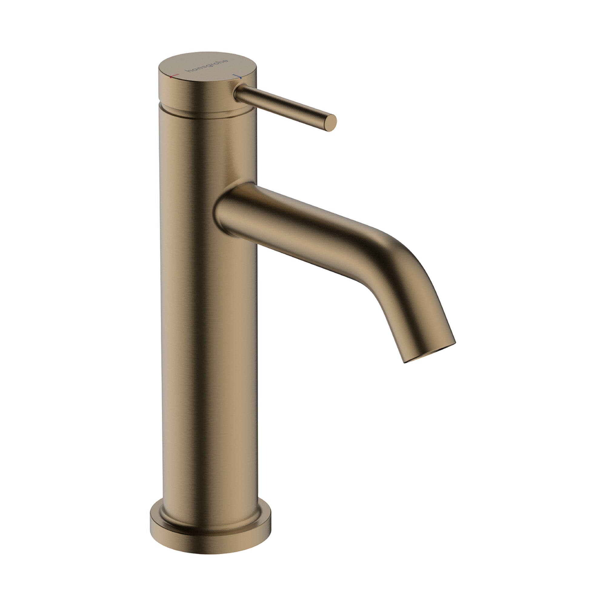 hansgrohe tecturis s single lever basin mixer 110 coolstart with pop up waste brushed bronze