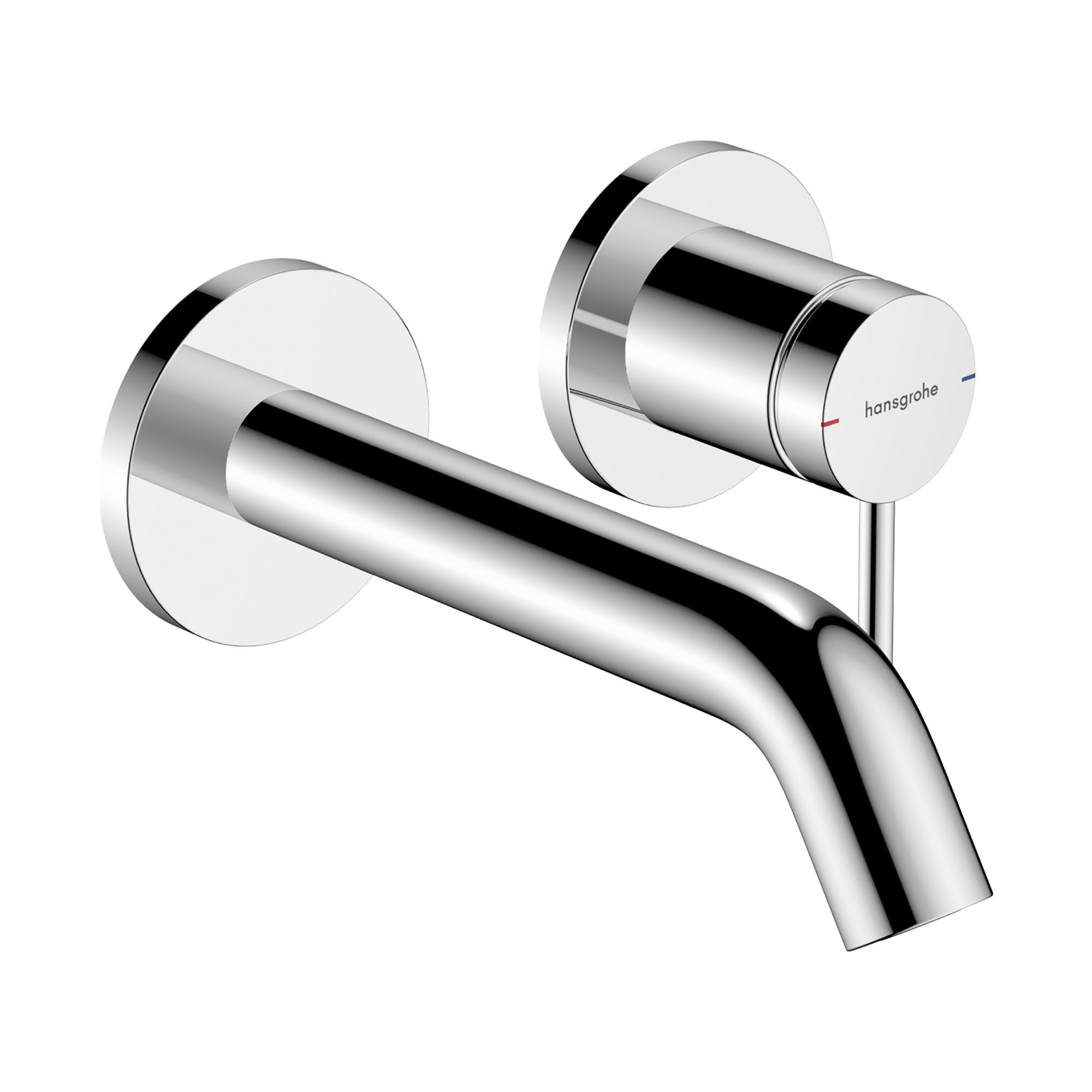 hansgrohe tecturis s wall mounted single lever basin mixer tap with waste chrome