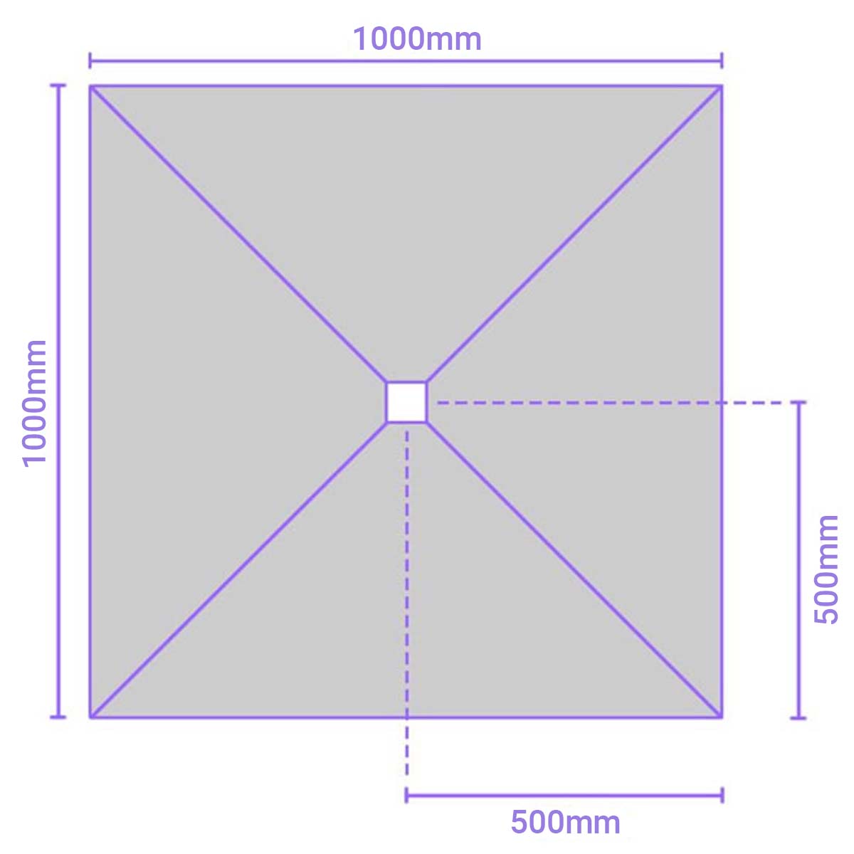 jackoboard aqua flat shower tray board 1000x1000x20mm