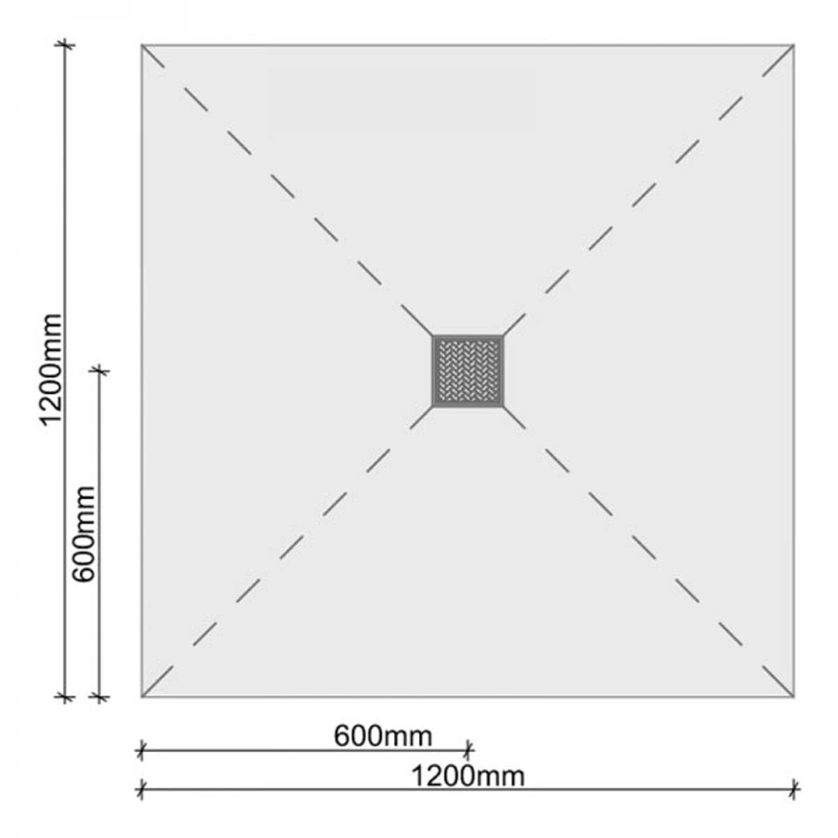 jackoboard aqua flat shower tray board 1200x1200x20mm