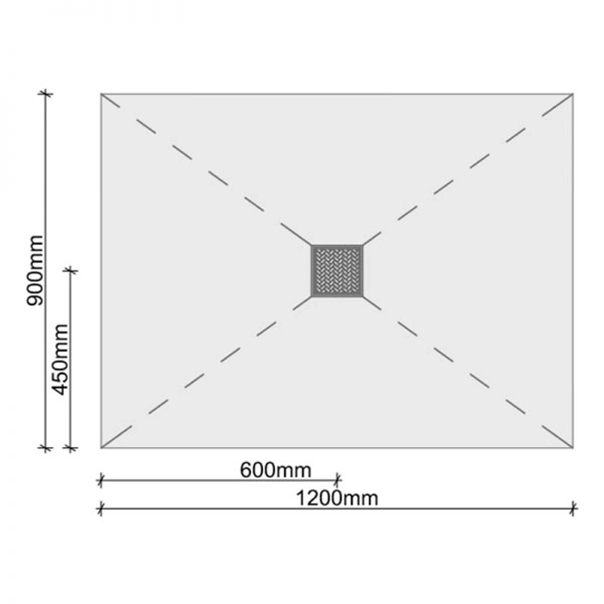 jackoboard aqua flat shower tray board 1200x900x20mm