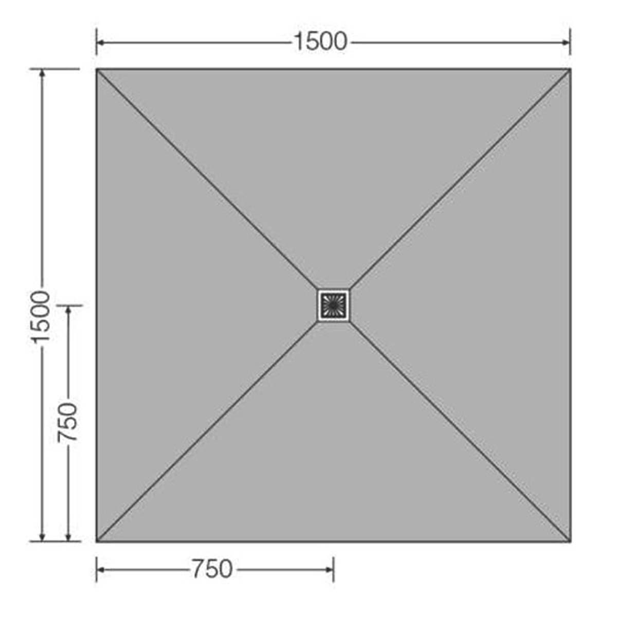 jackoboard aqua flat shower tray board 1500x1500x20mm