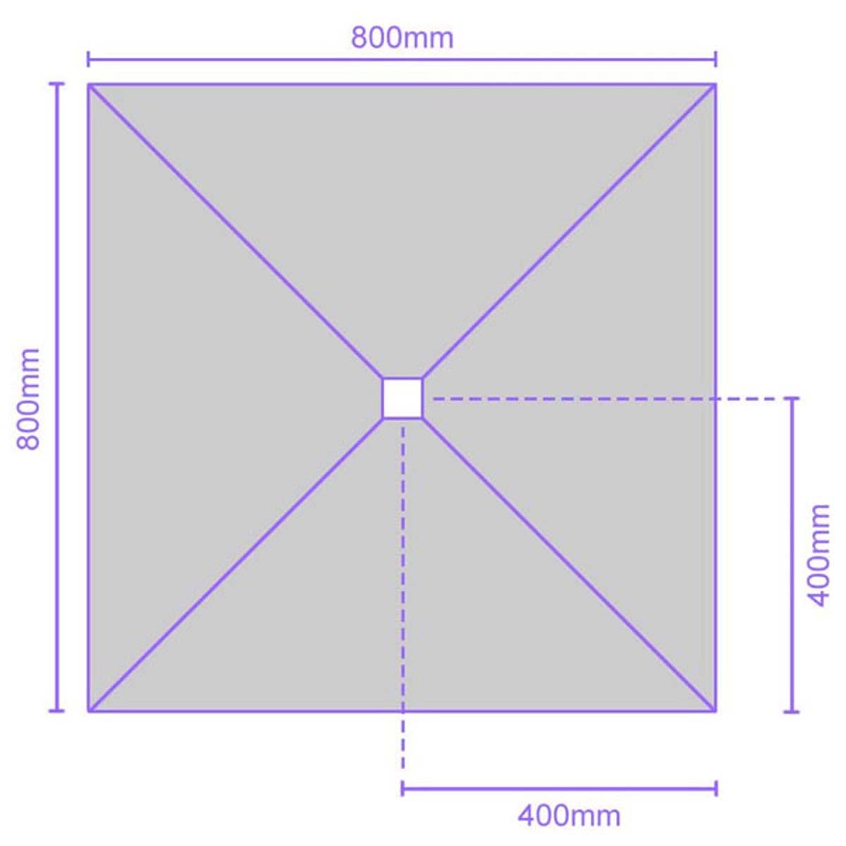 jackoboard aqua flat shower tray board 800x800x20mm