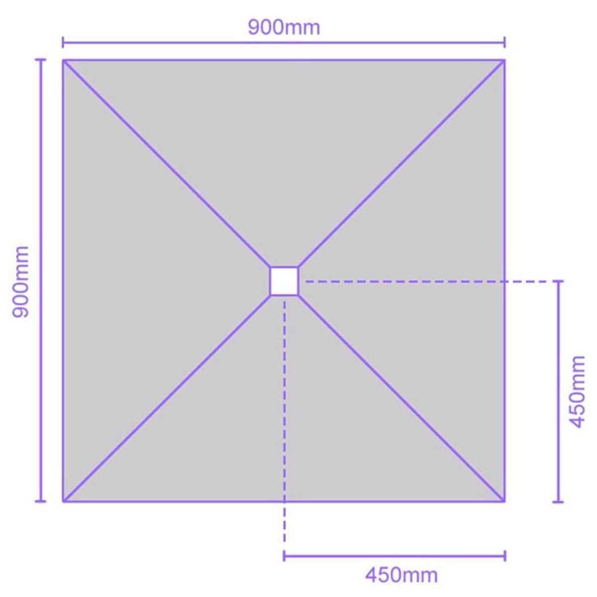 jackoboard aqua flat shower tray board 900x900x20mm