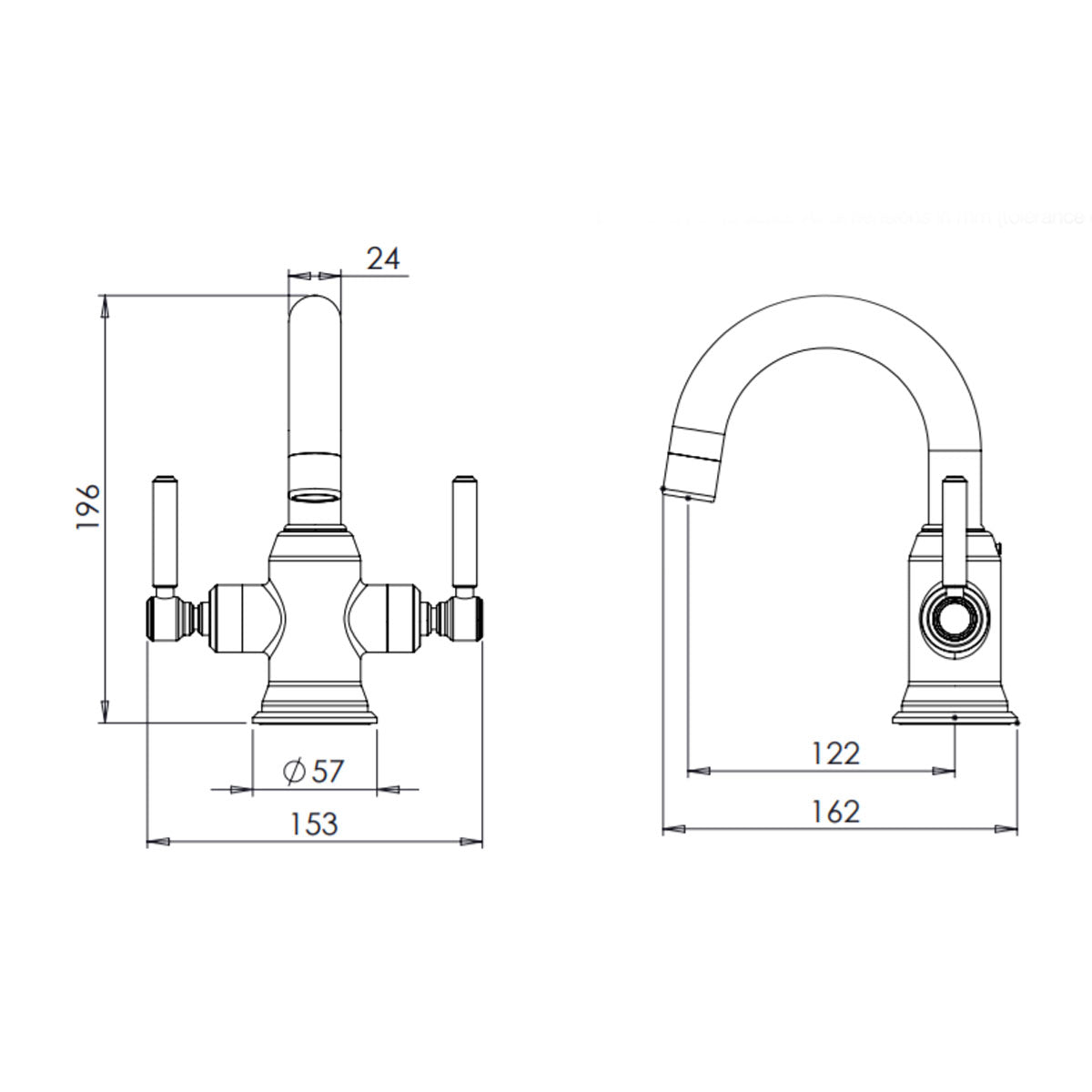 Marston Basin Mixer With Click-Clack Waste - Chrome