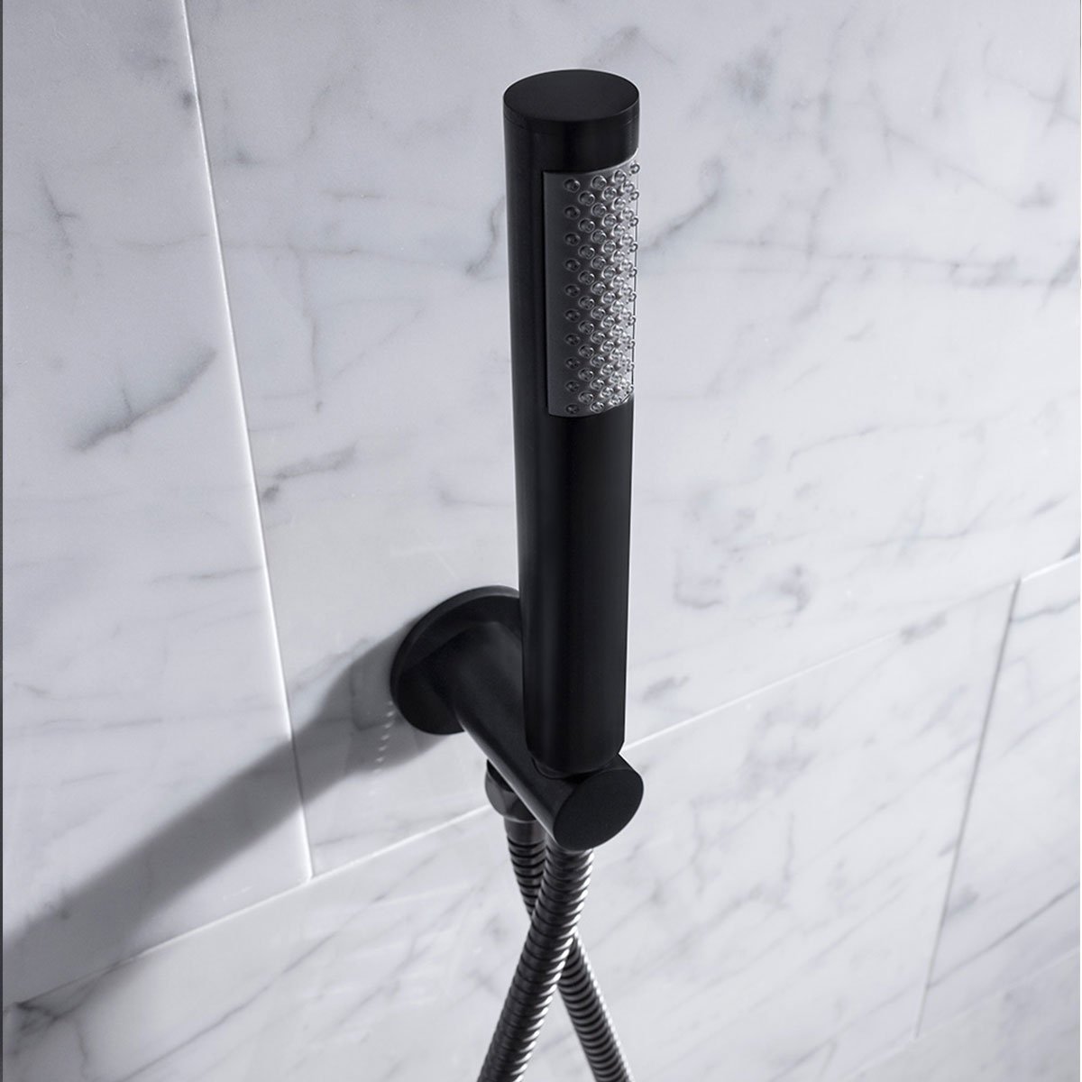 Crosswater MPRO Dual Outlet Thermostatic Shower Valve With Pencil Handset and Bath Spout