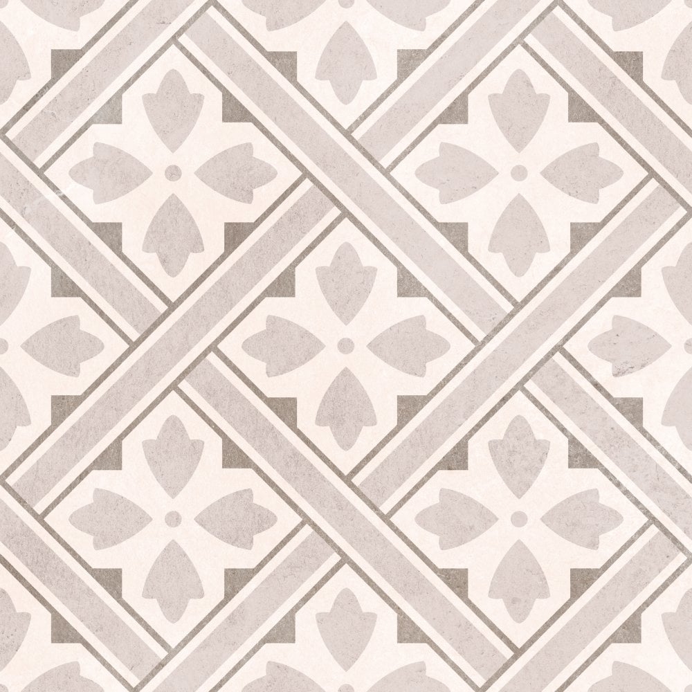 Laura Ashley Mr Jones Dove Grey Floor Tile 33cm x 33cm