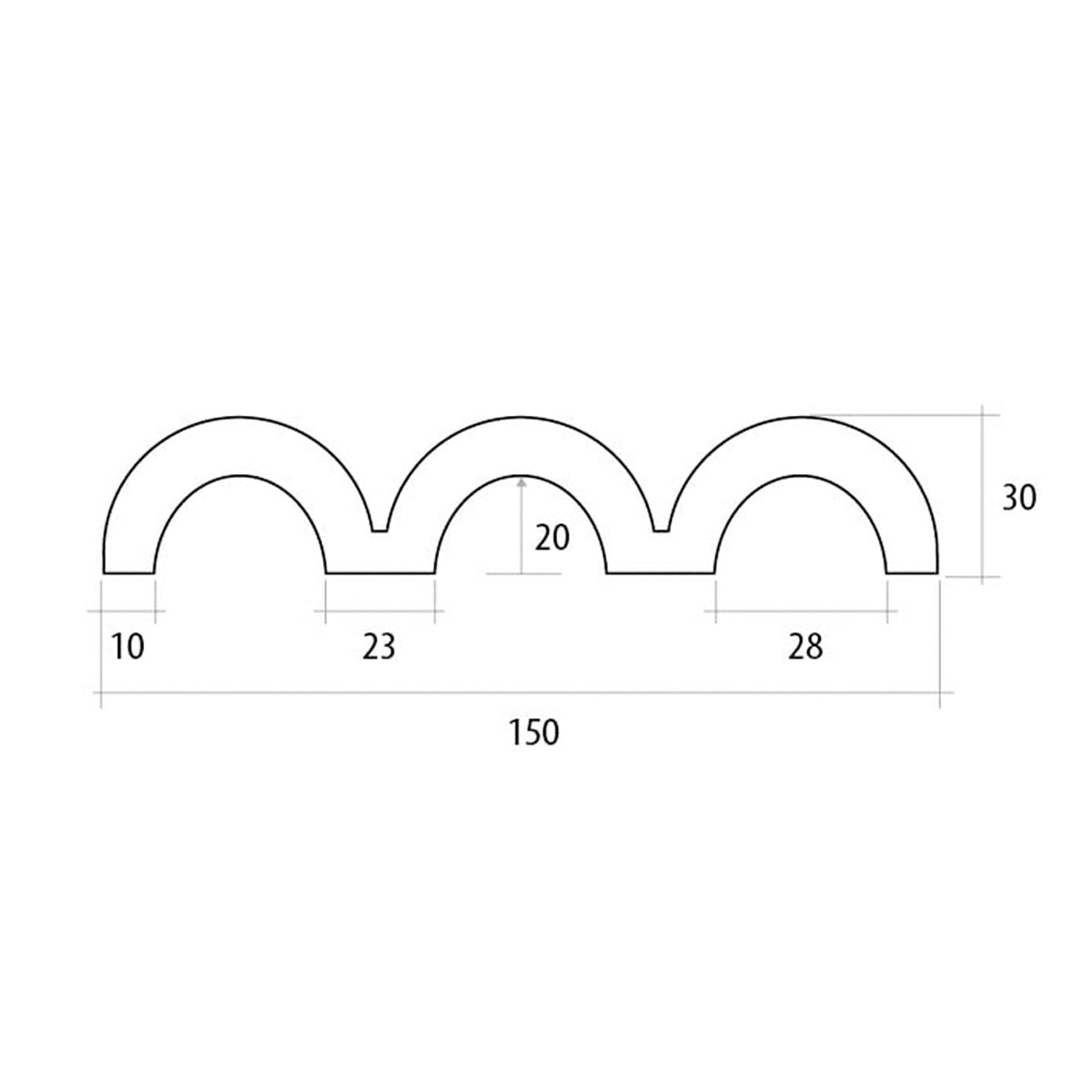 natucer arch dynamic frost 15x30 porcelain wall tile