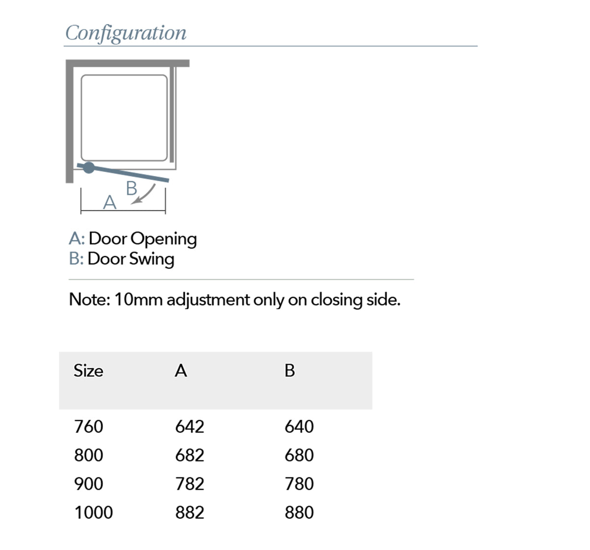 Merlyn 8 Series Frameless Pivot Shower Door With Side Panel