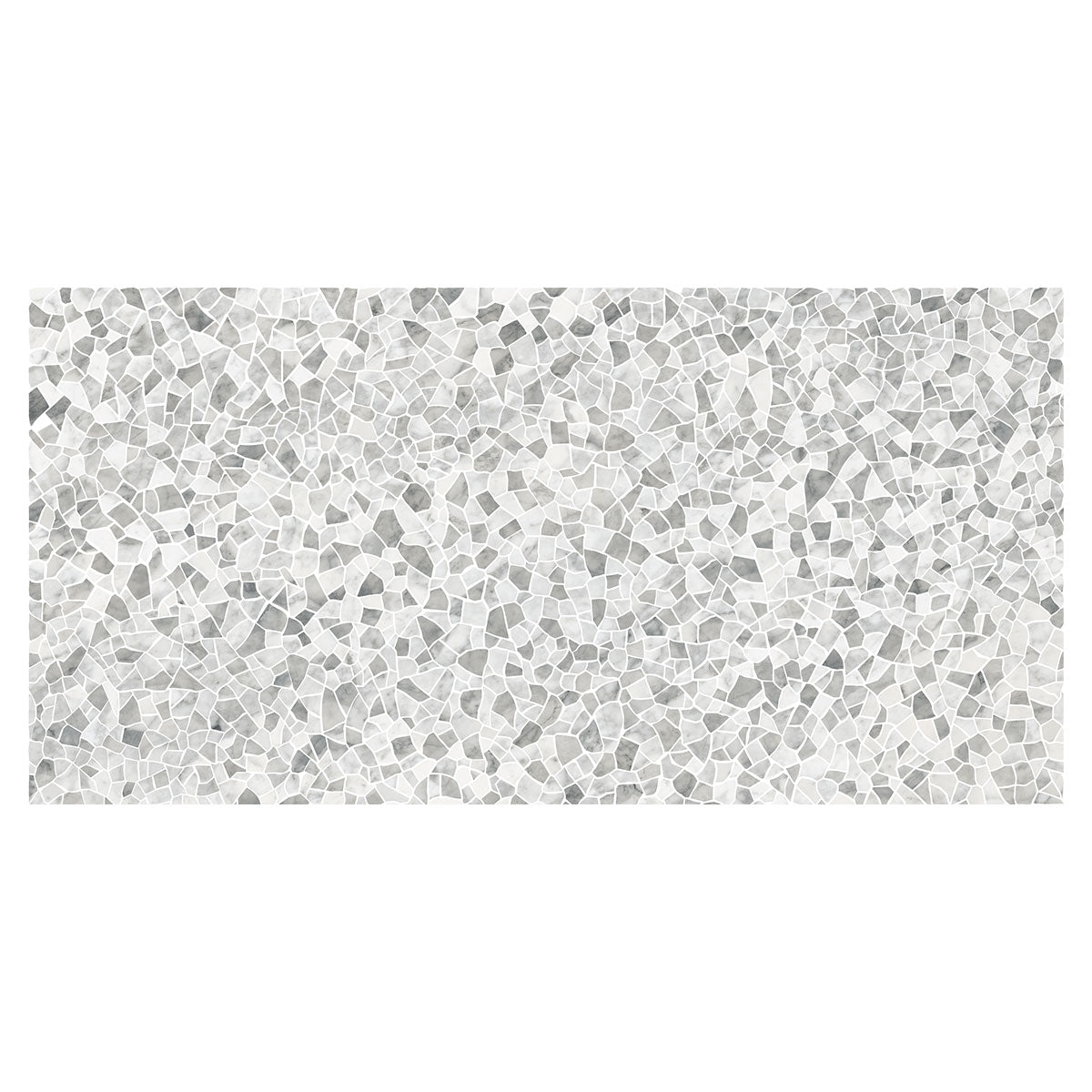 Deluxe Calacatta Cervaiole Terrazzo Effect Porcelain Tile Gloss 60x120cm