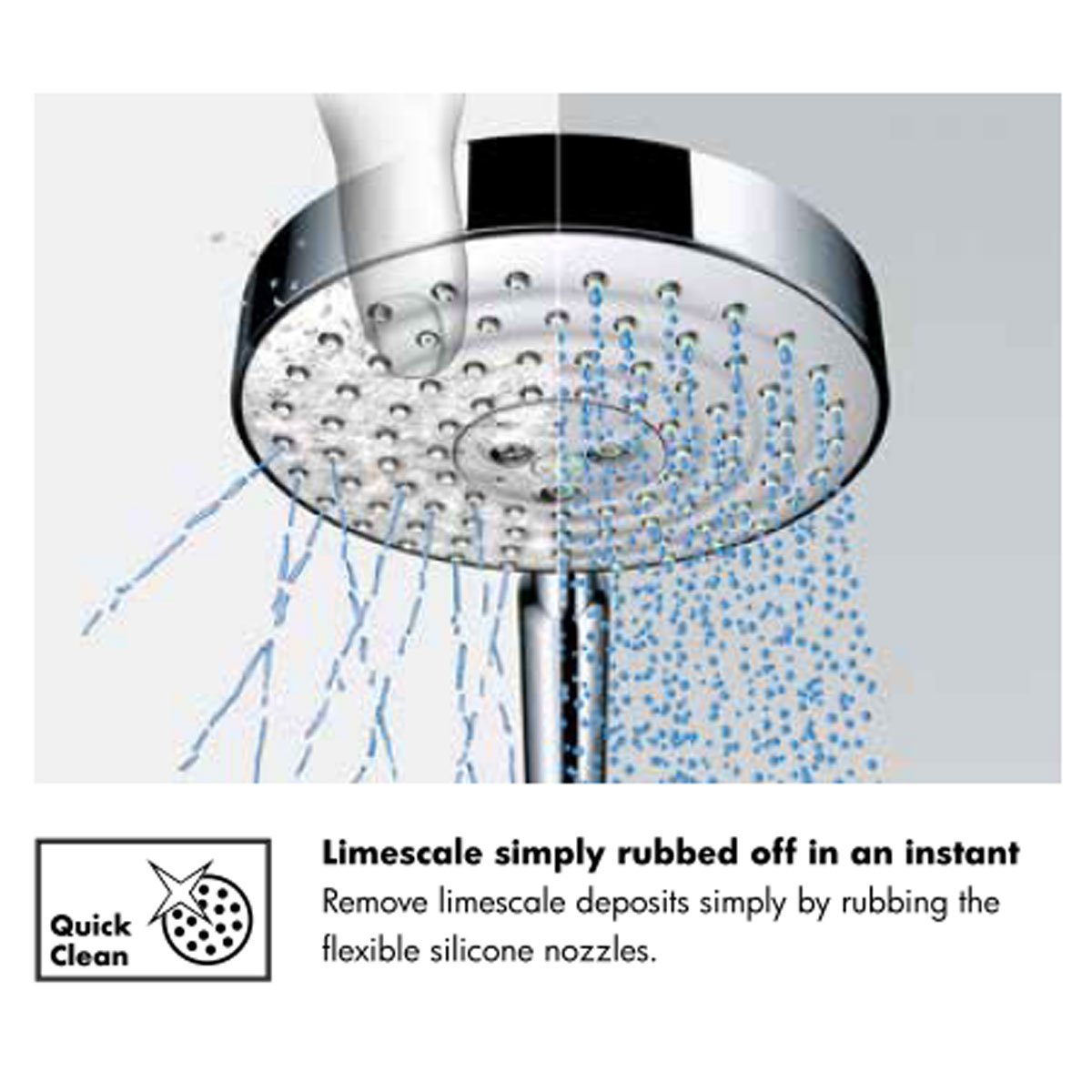 Hansgrohe quick clean technology