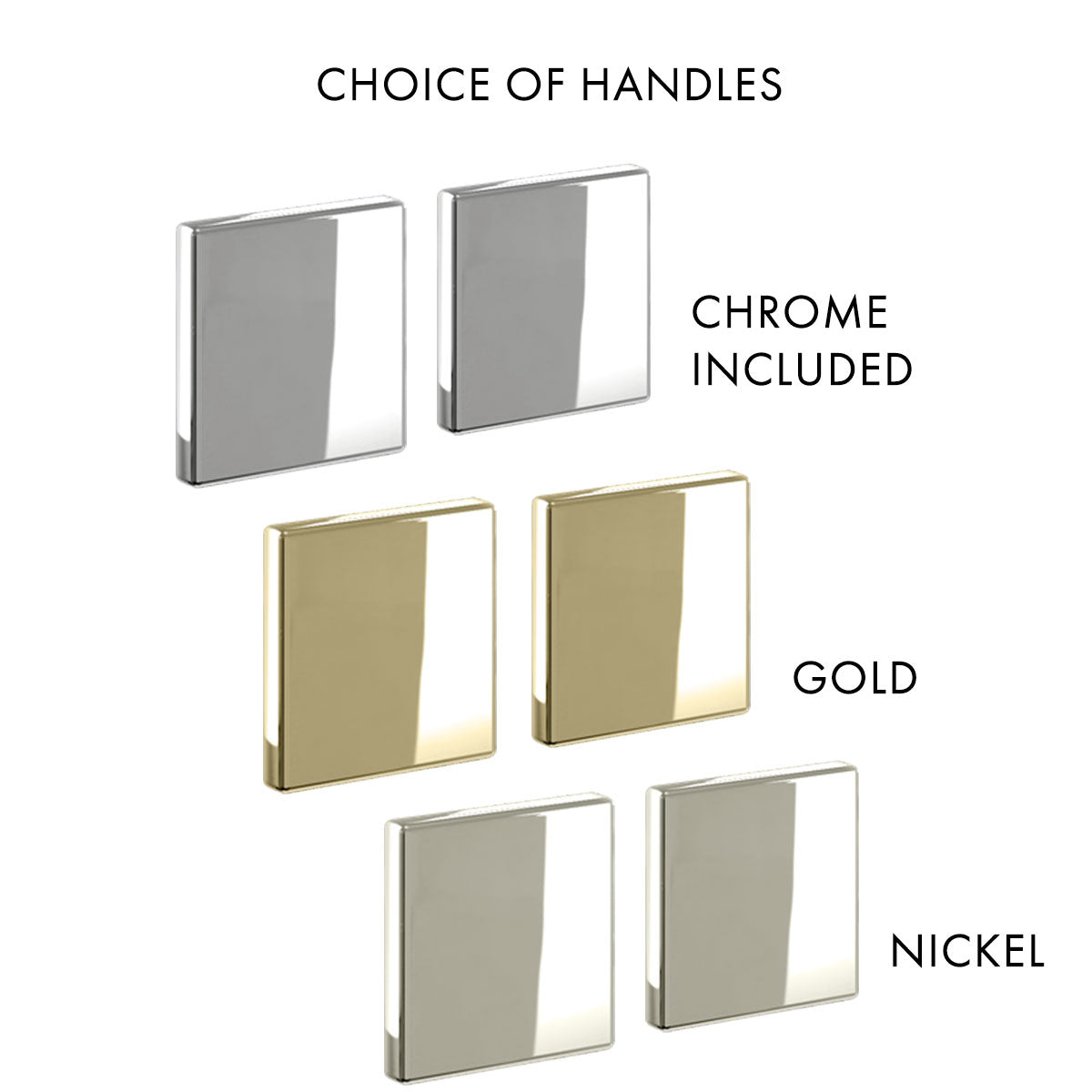 choice of unit handles Deluxe Bathrooms UK