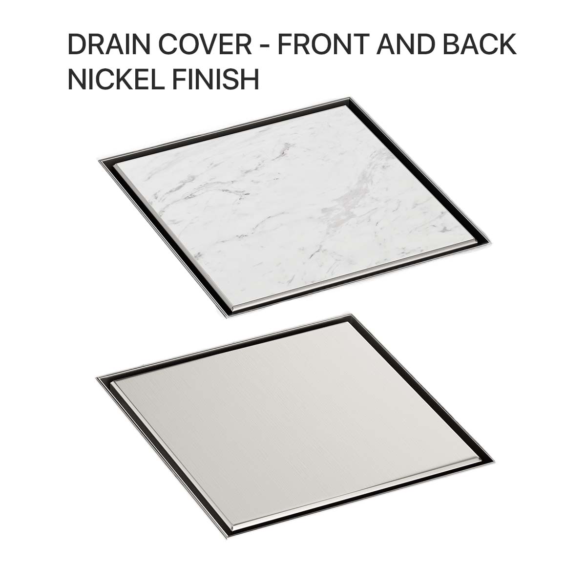 sharpdrain square drain covers nickel