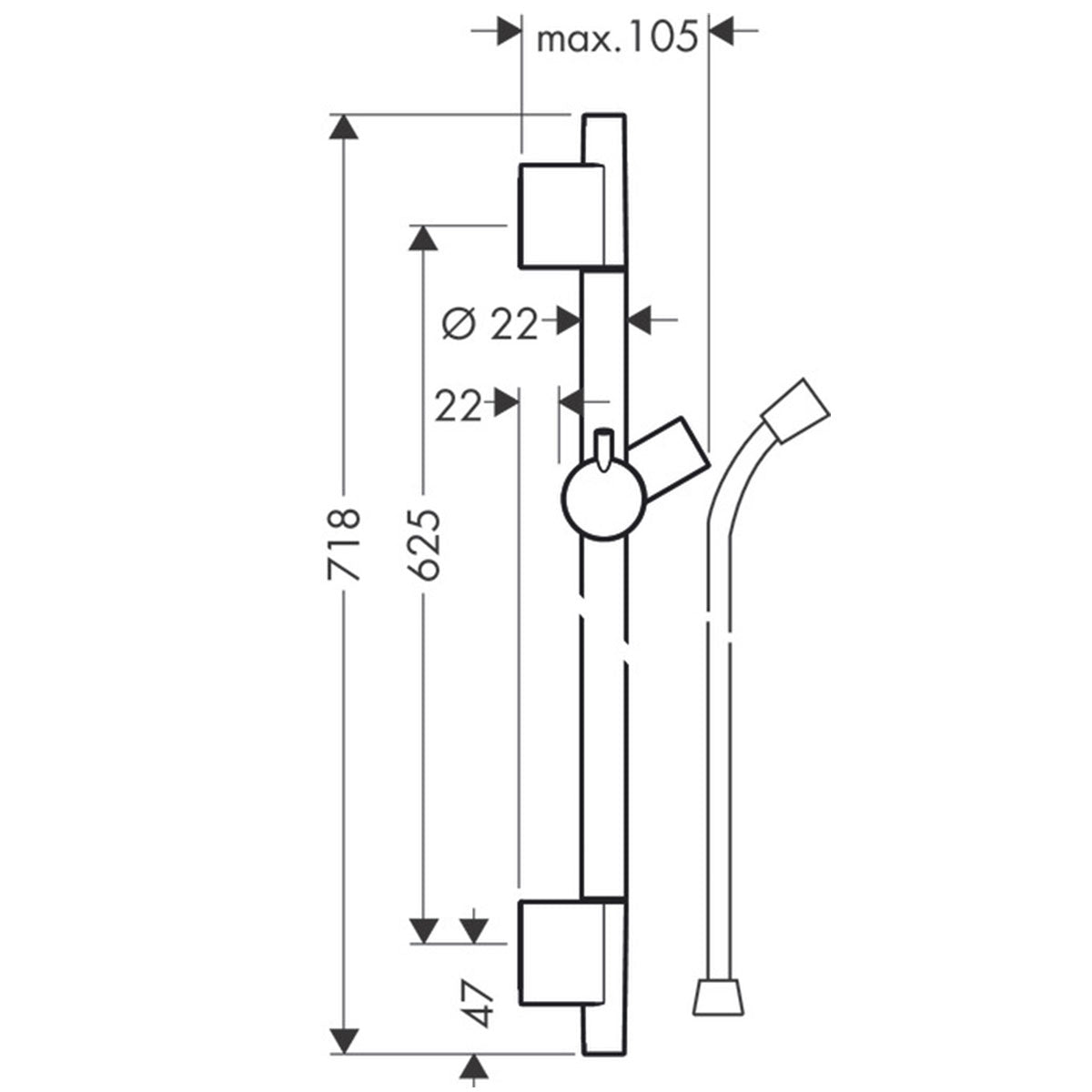 slide rail dimensions