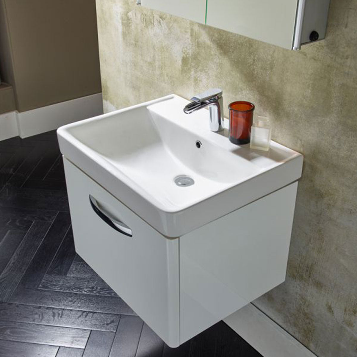 Tavistock Compass Single Drawer Wall Hung Vanity Unit With Deep Basin