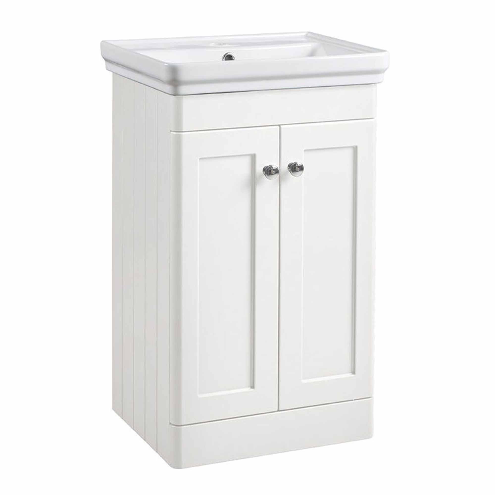 tavistock marston 500 floorstanding vanity unit paper white