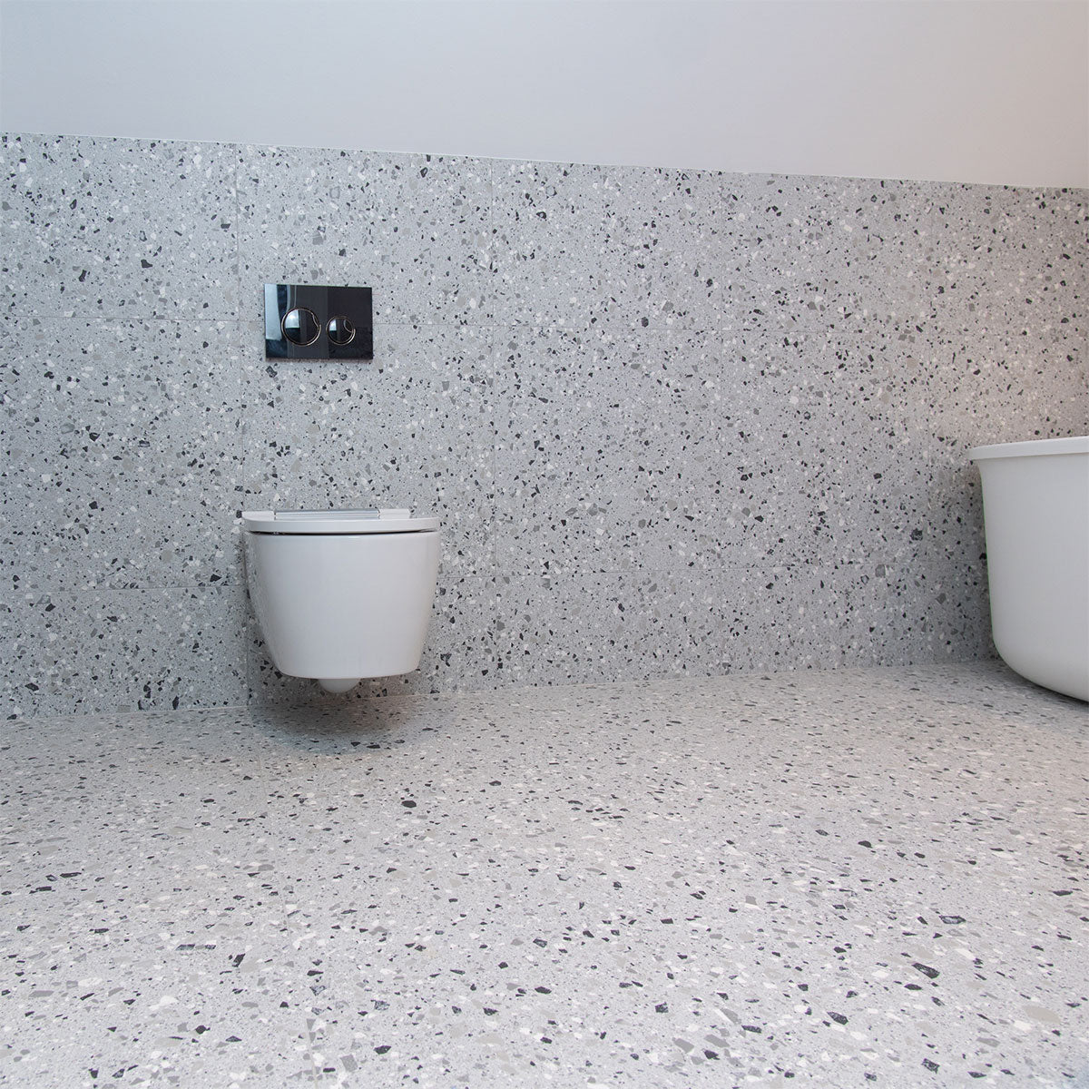 Terrazzo Lusso Silver Full-Bodied Porcelain Tile Matt 60x60cm