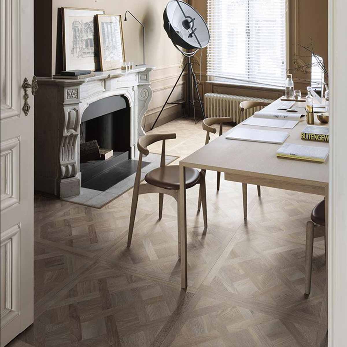 versailles slavonia wood effect porcelain tile 80x80cm matt lifestyle