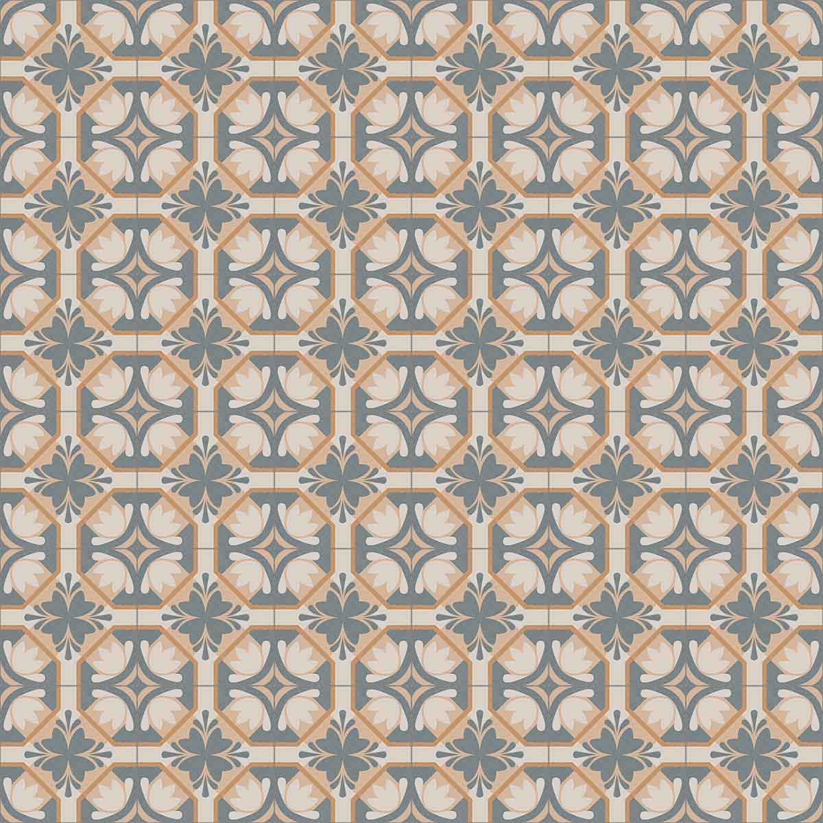 vives bali jimbaran pattern porcelain tile matt 20x20cm