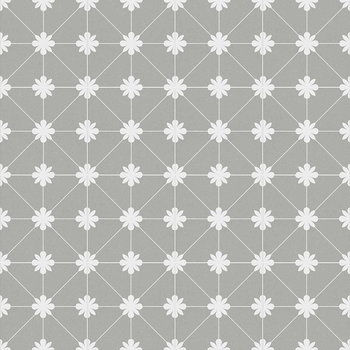 vives bali tuban gris pattern porcelain tile matt 20x20cm